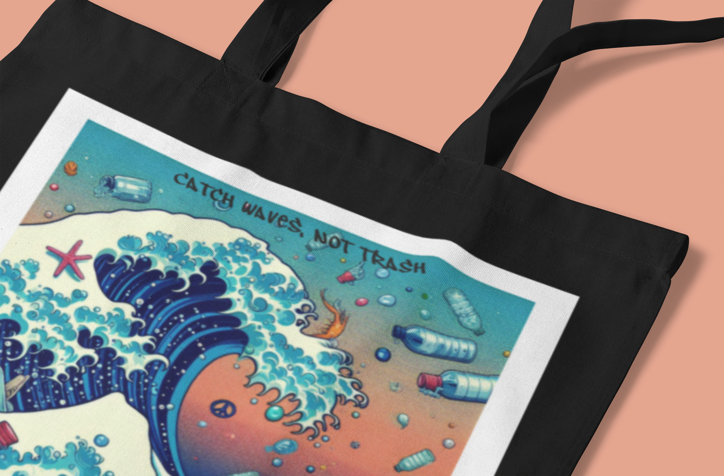 Ocean Wave Art Design, Eco-Friendly Awareness