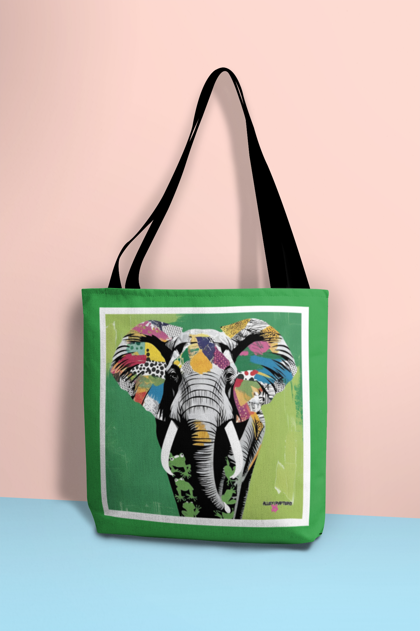 Wild and Free: Elephant Pop Art Tote