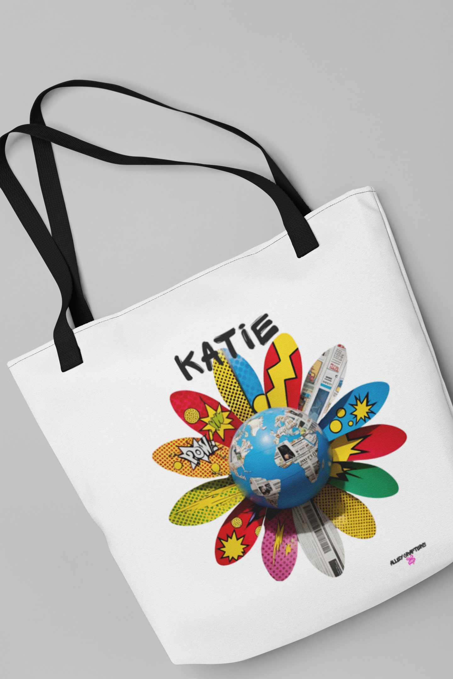 Bloom Different: Personalised Eco-Pop Flower Tote