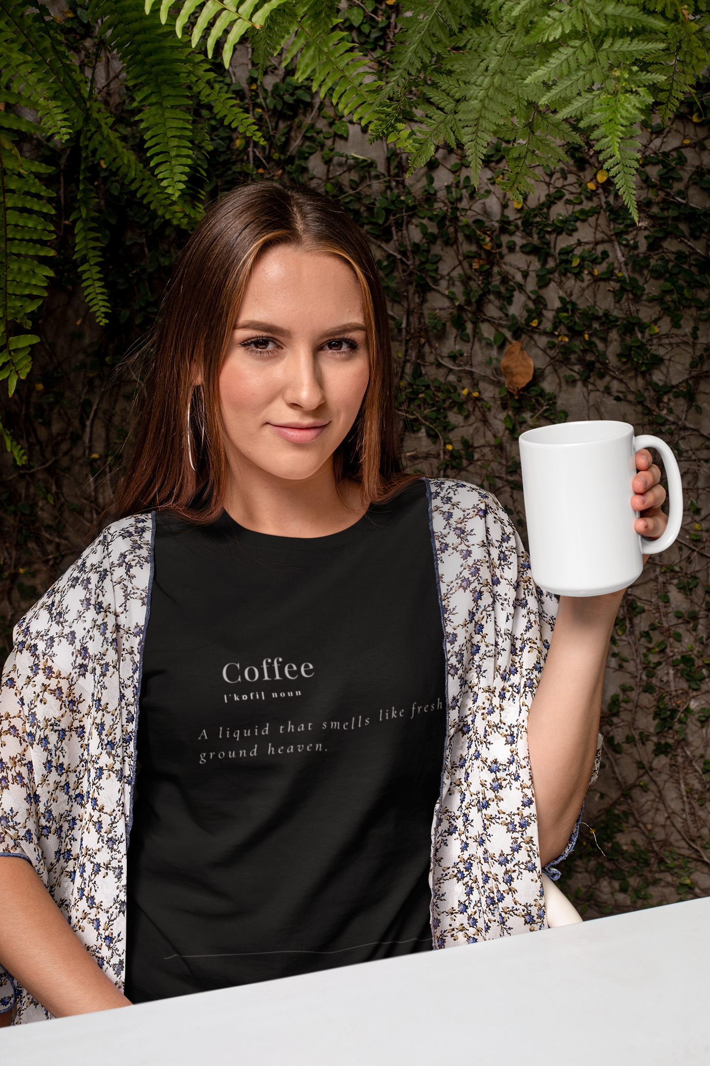 Coffee Lovers T-Shirt | "A Liquid That Smells Like Ground Heaven"