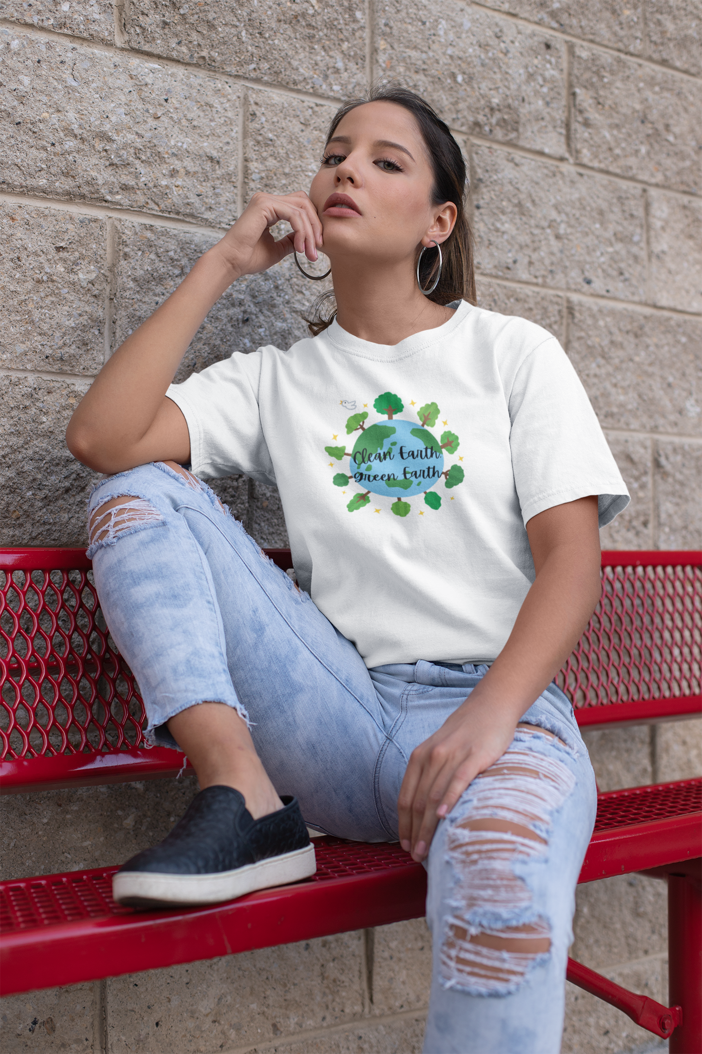 Organic Earth T-Shirt, Environmental Tee, Clean Green Earth Shirt, Nature Lover Gift, Eco-Friendly Clothing