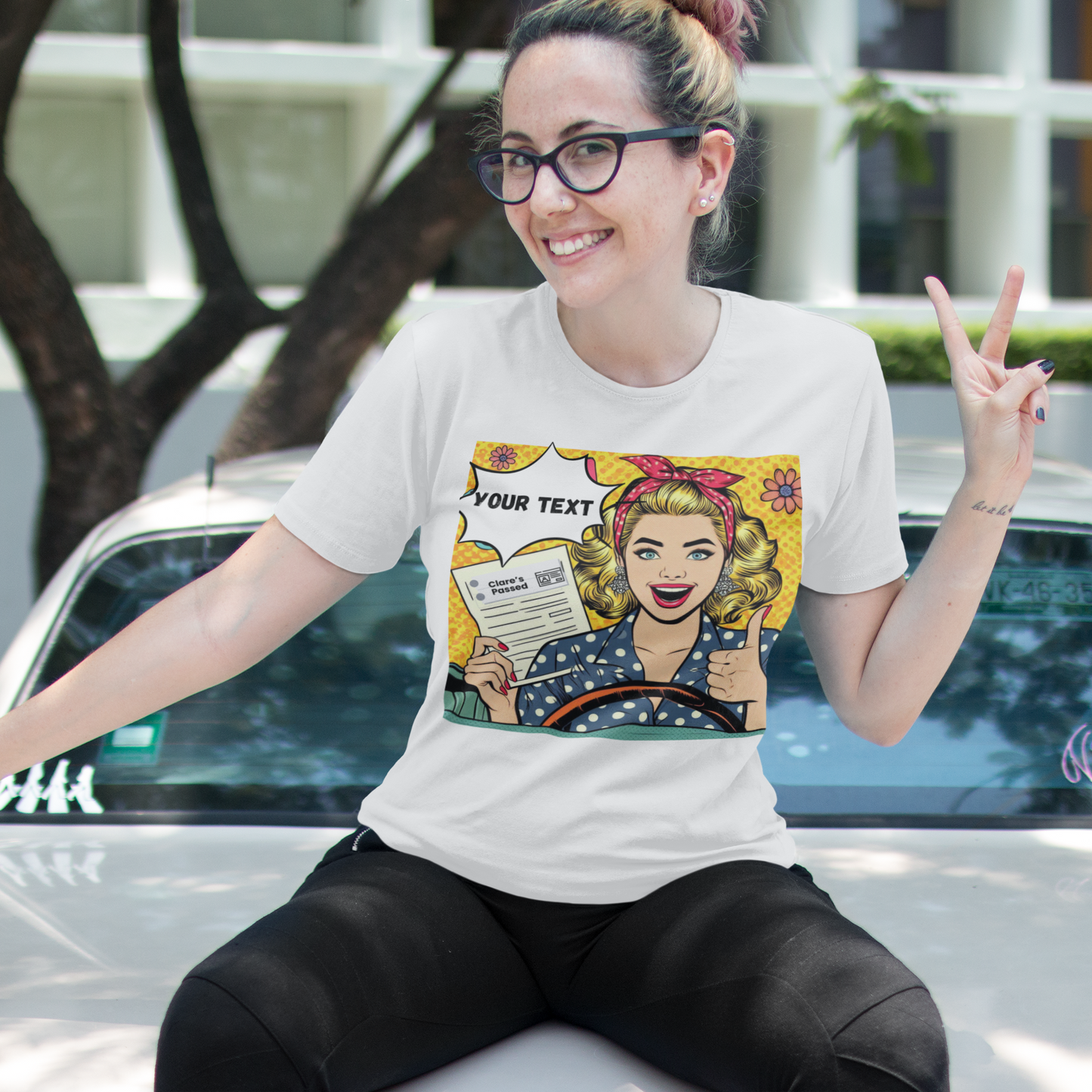 Pop Art Driving Test Passed T-Shirt