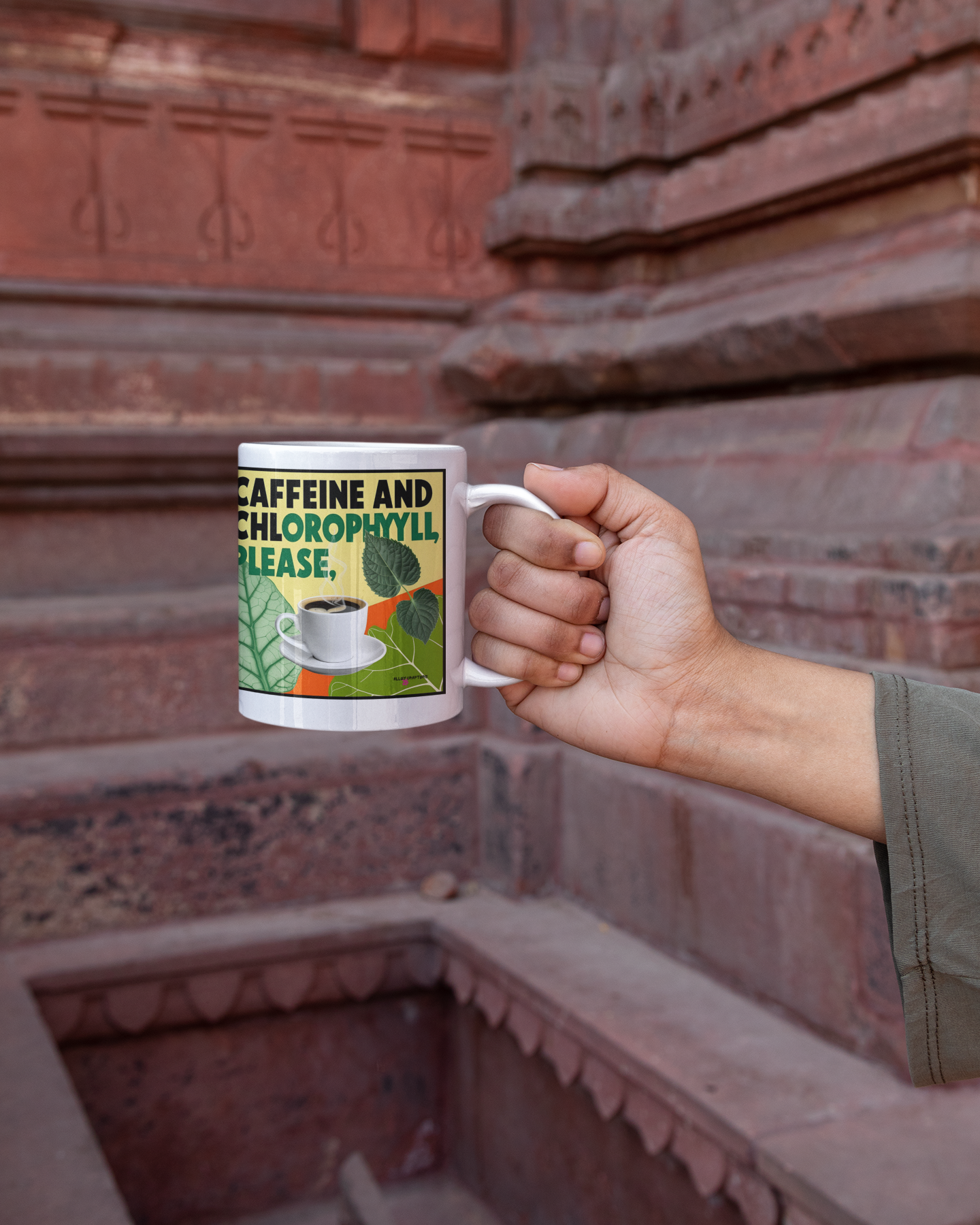Caffeine and Chlorophyll Please Mug