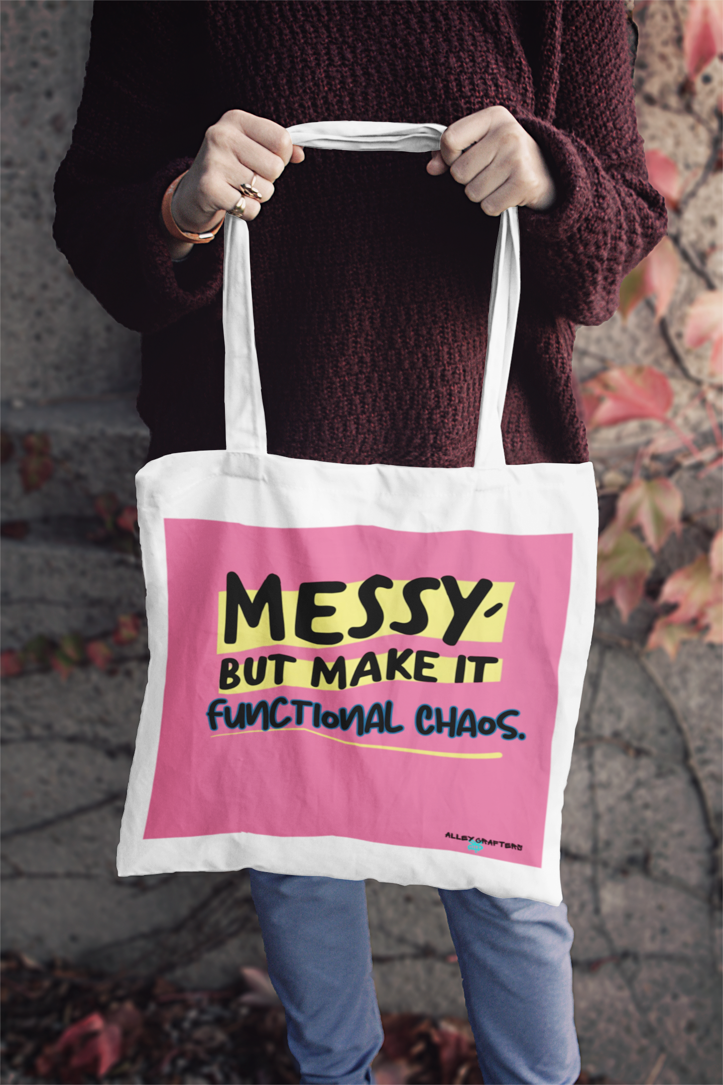 Messy, But Make It Functional Chaos Tote Bag