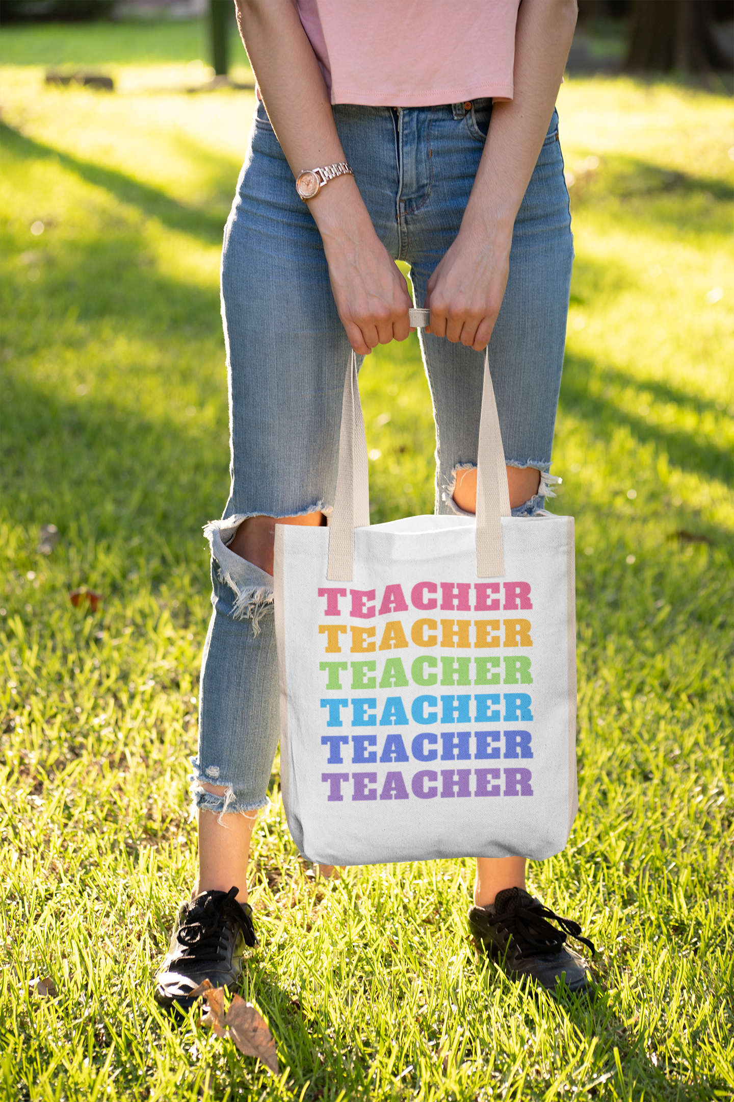 Teacher Tote Bag - Cotton Tote for Educators
