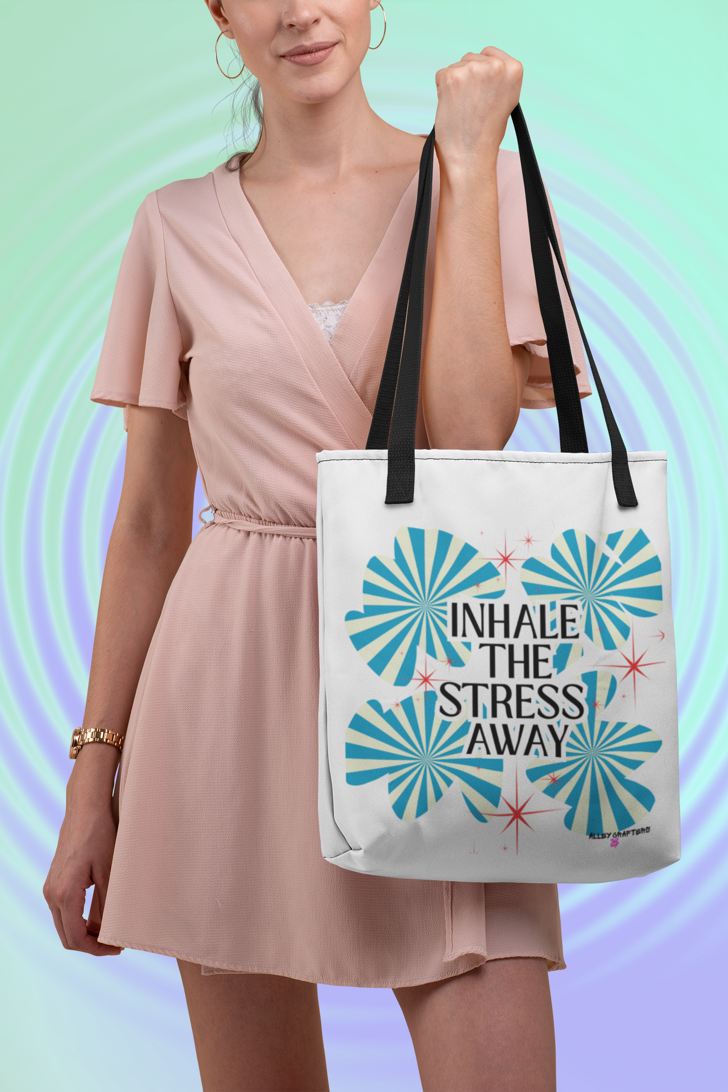 Inhale the Stress Away - Tote Bag