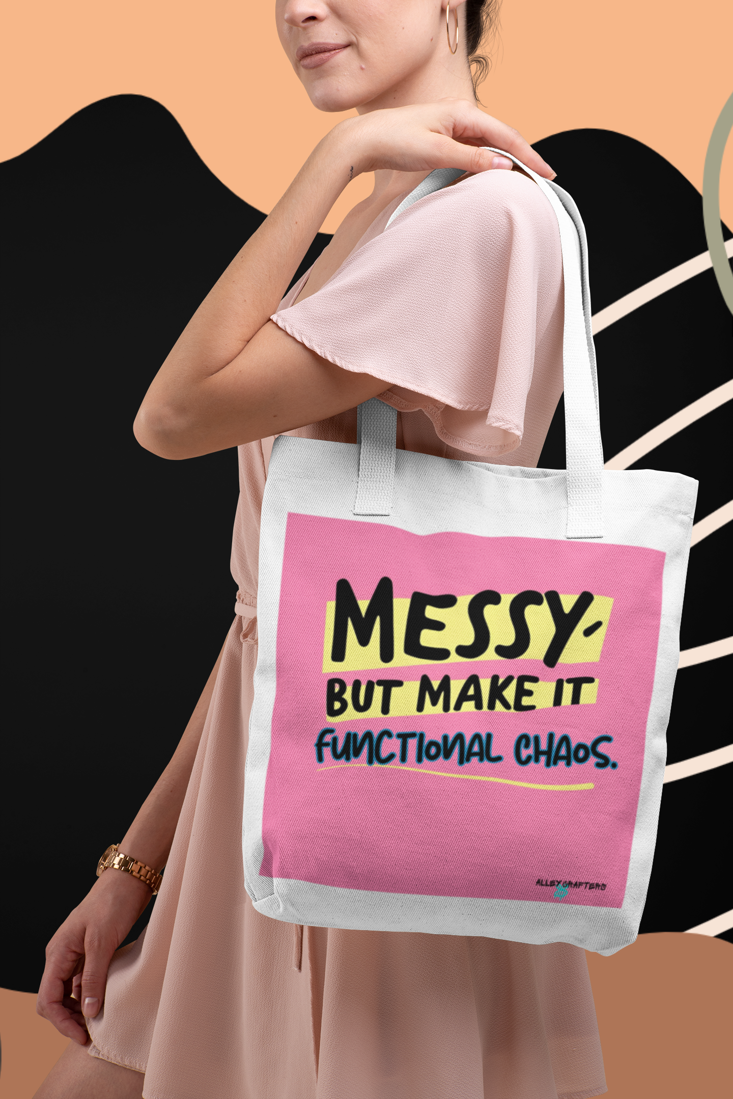 Messy, But Make It Functional Chaos Tote Bag