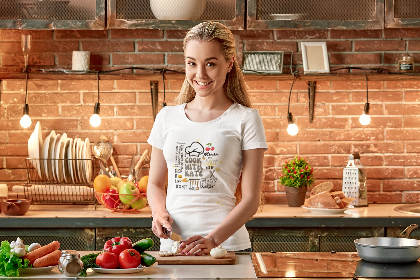 Cook with (Name) Personalised T-Shirt