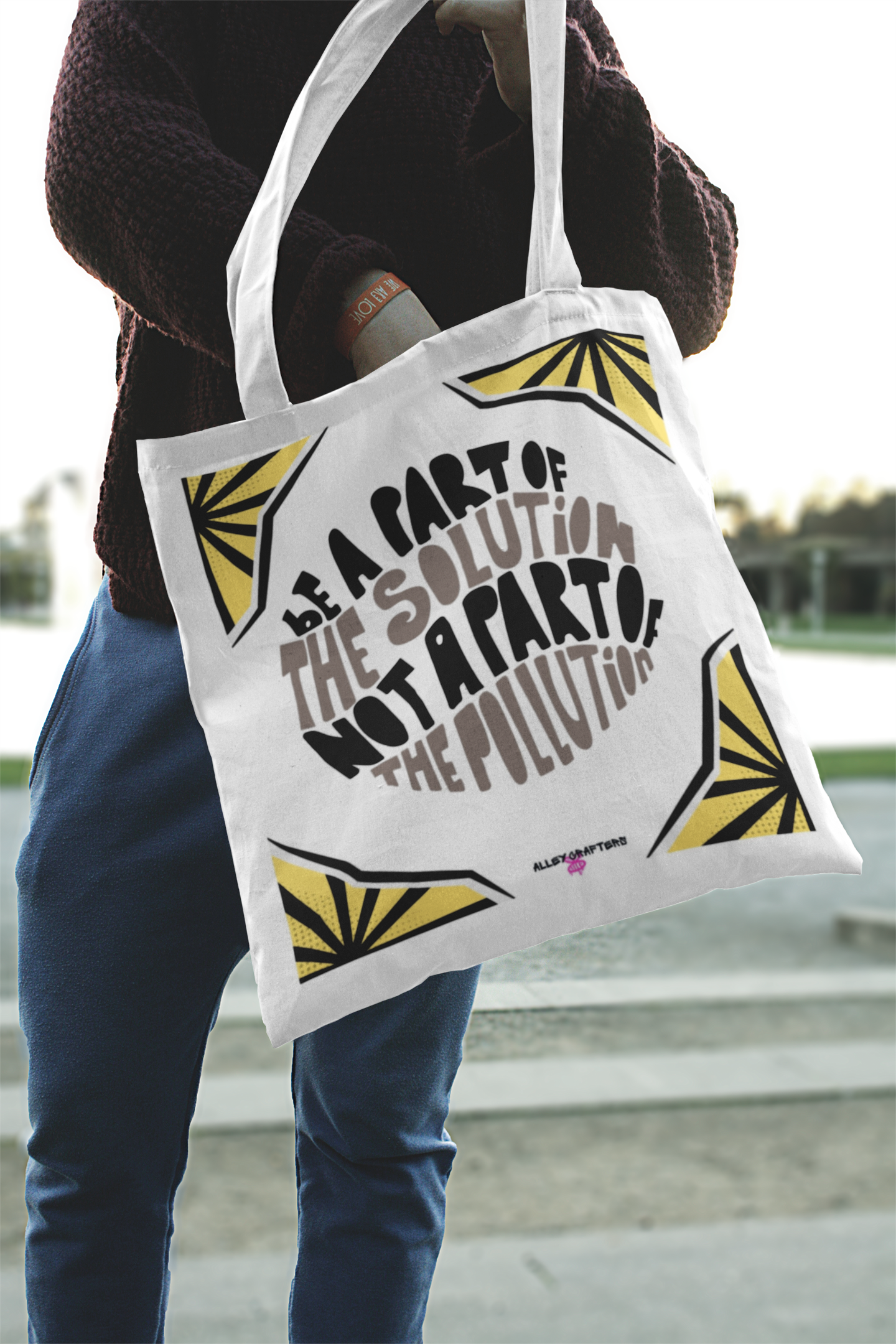 Be Part of the Solution, Not the Pollution Tote Bag