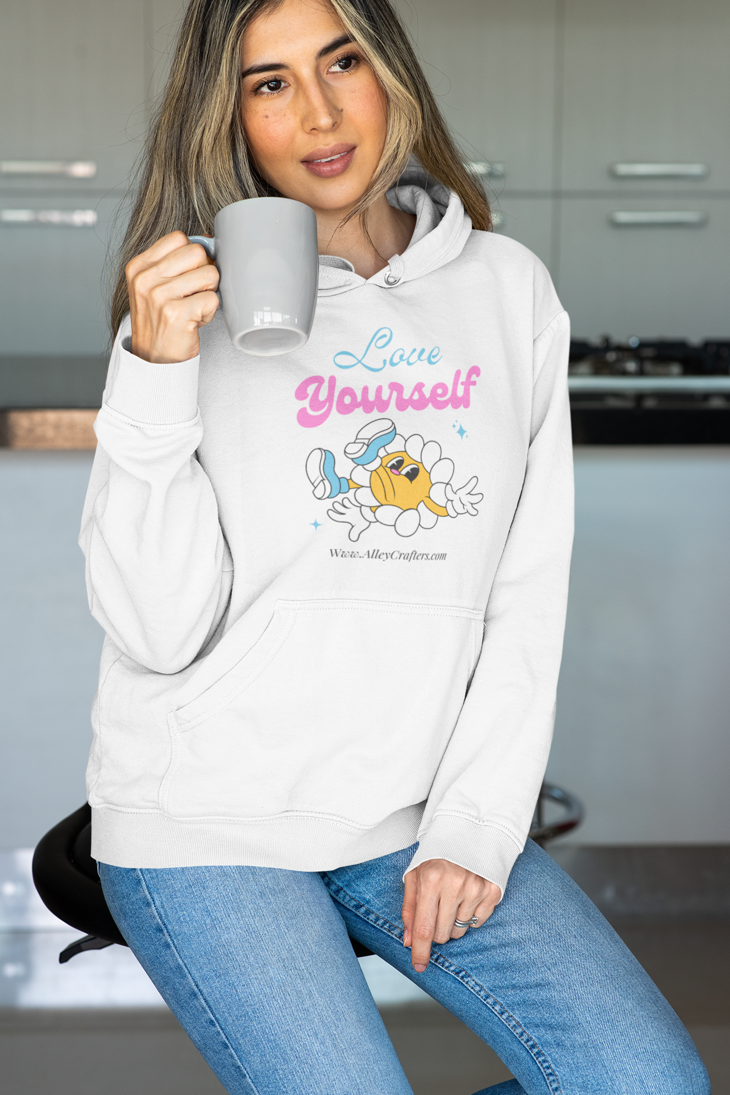 Hooded Sweatshirt - love yourself