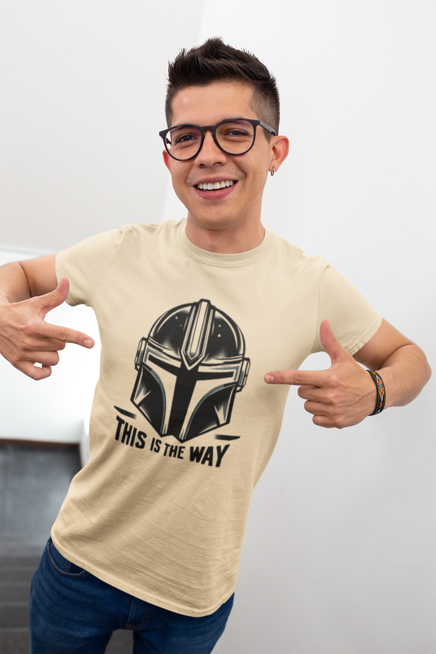 Star Wars Unisex Softstyle T-Shirt - This is the Way Design