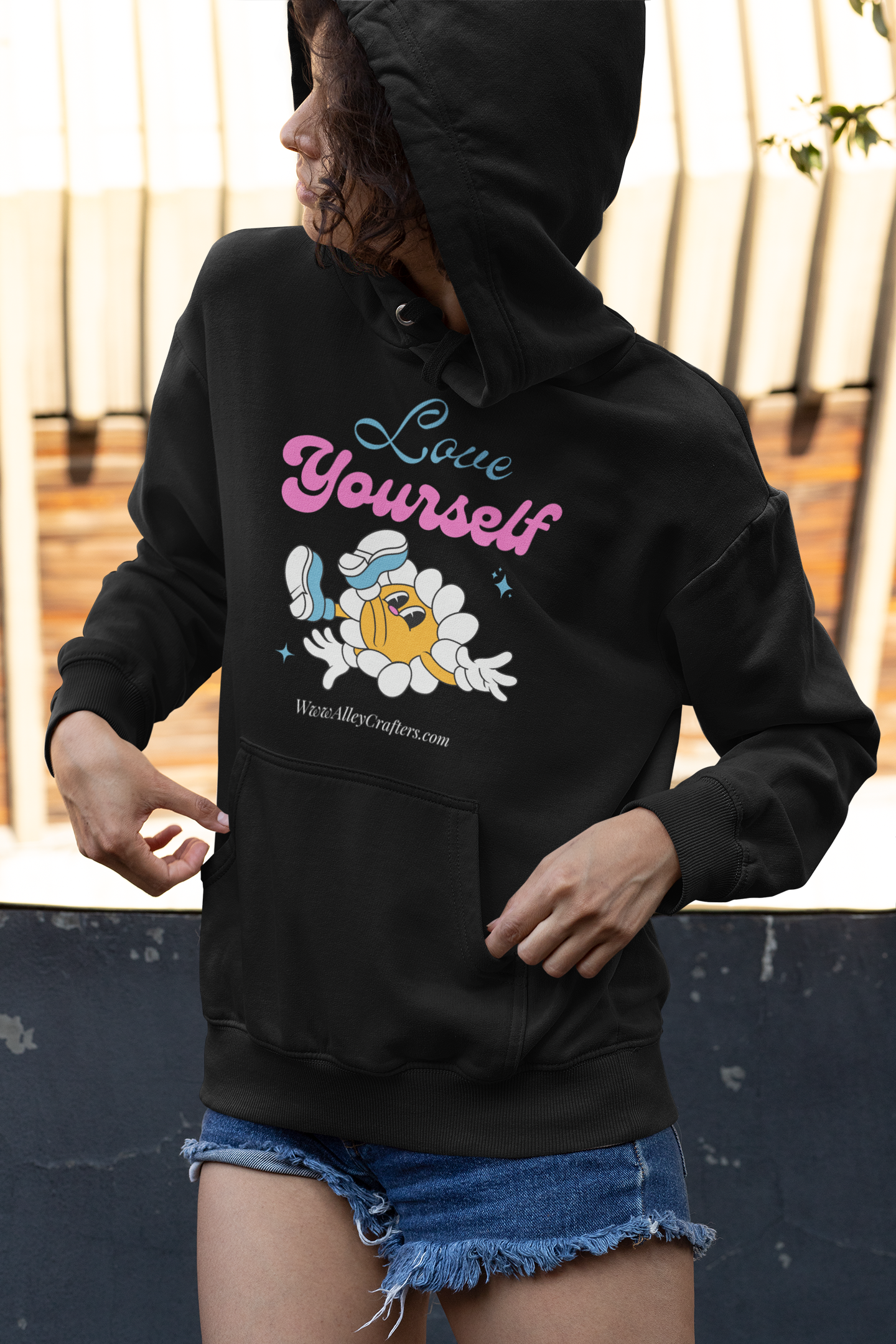 Hooded Sweatshirt - love yourself