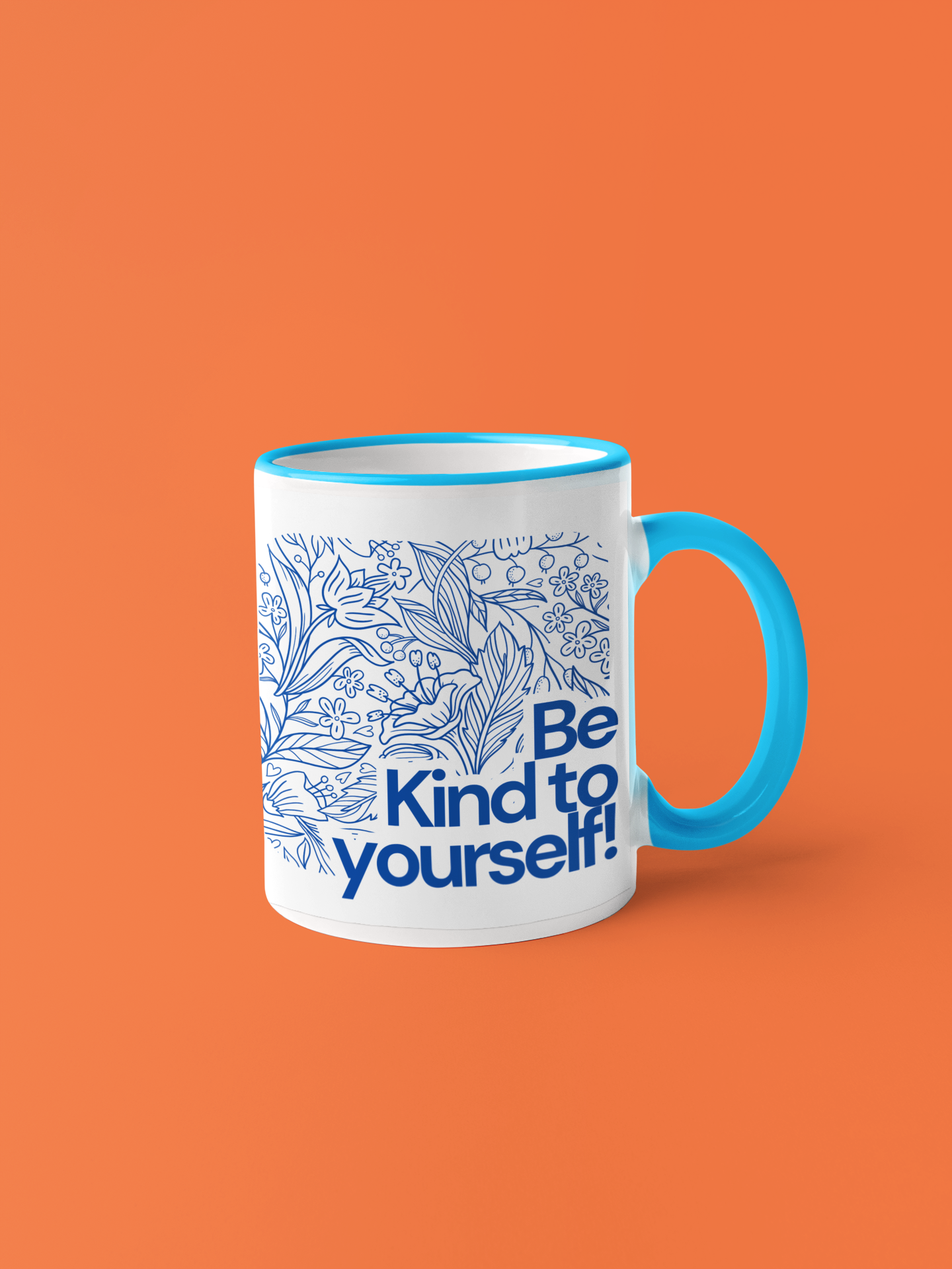 Mug - Accent Coffee Mug (11 oz) - Be Kind to Yourself