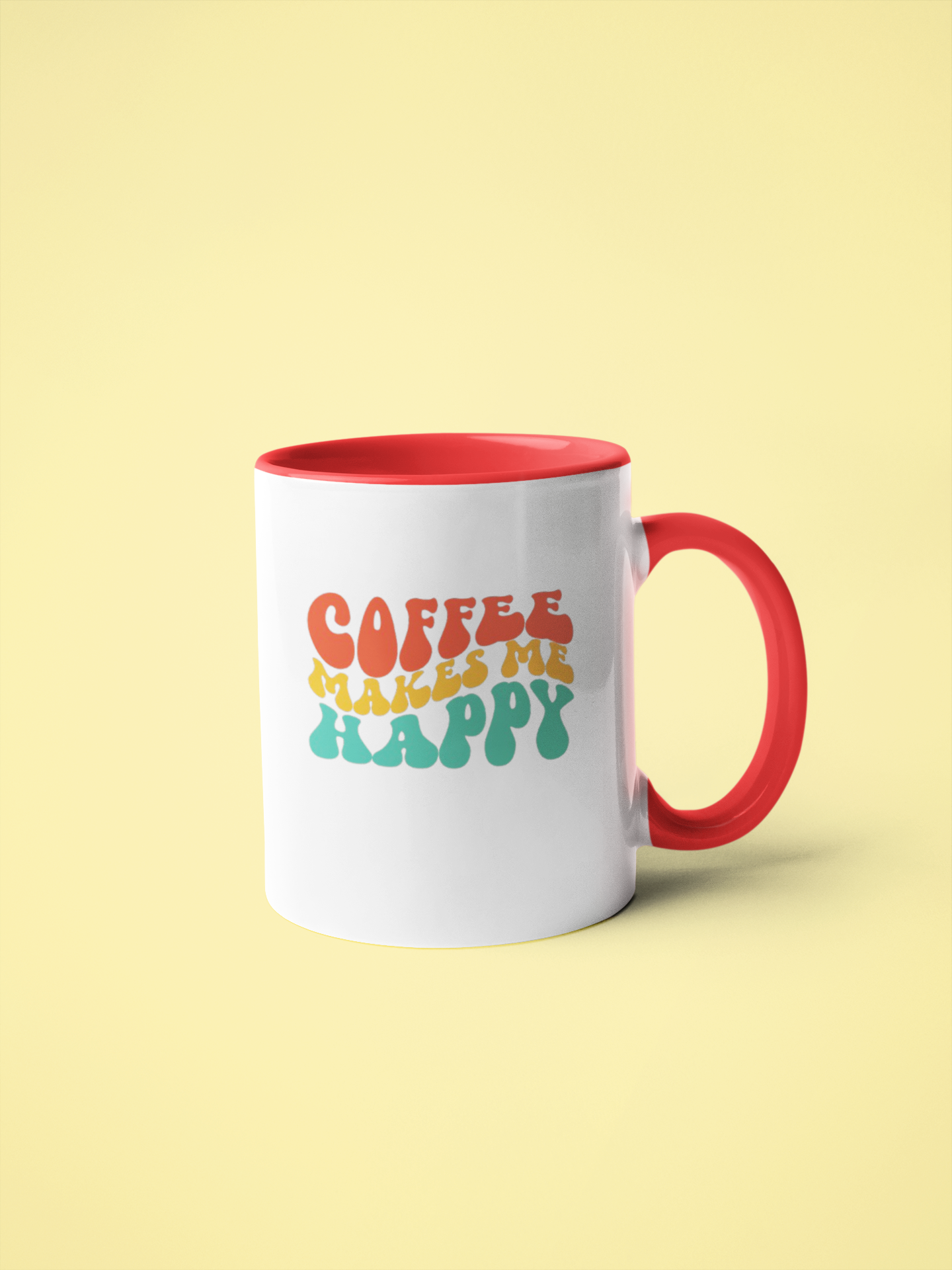 Coffee Mug - Coffee Makes Me Happy Design