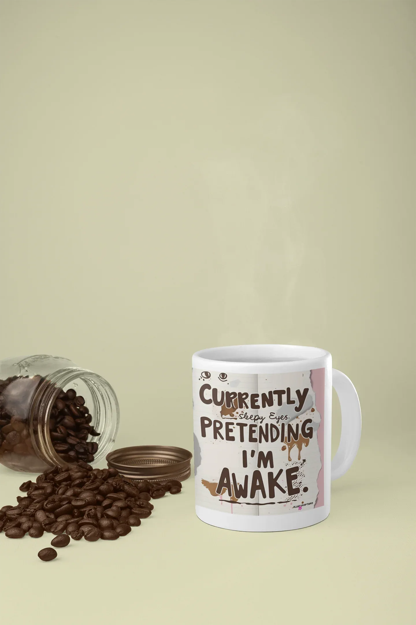 Currently Pretending I'm Awake Coffee Mug - Alley Crafters