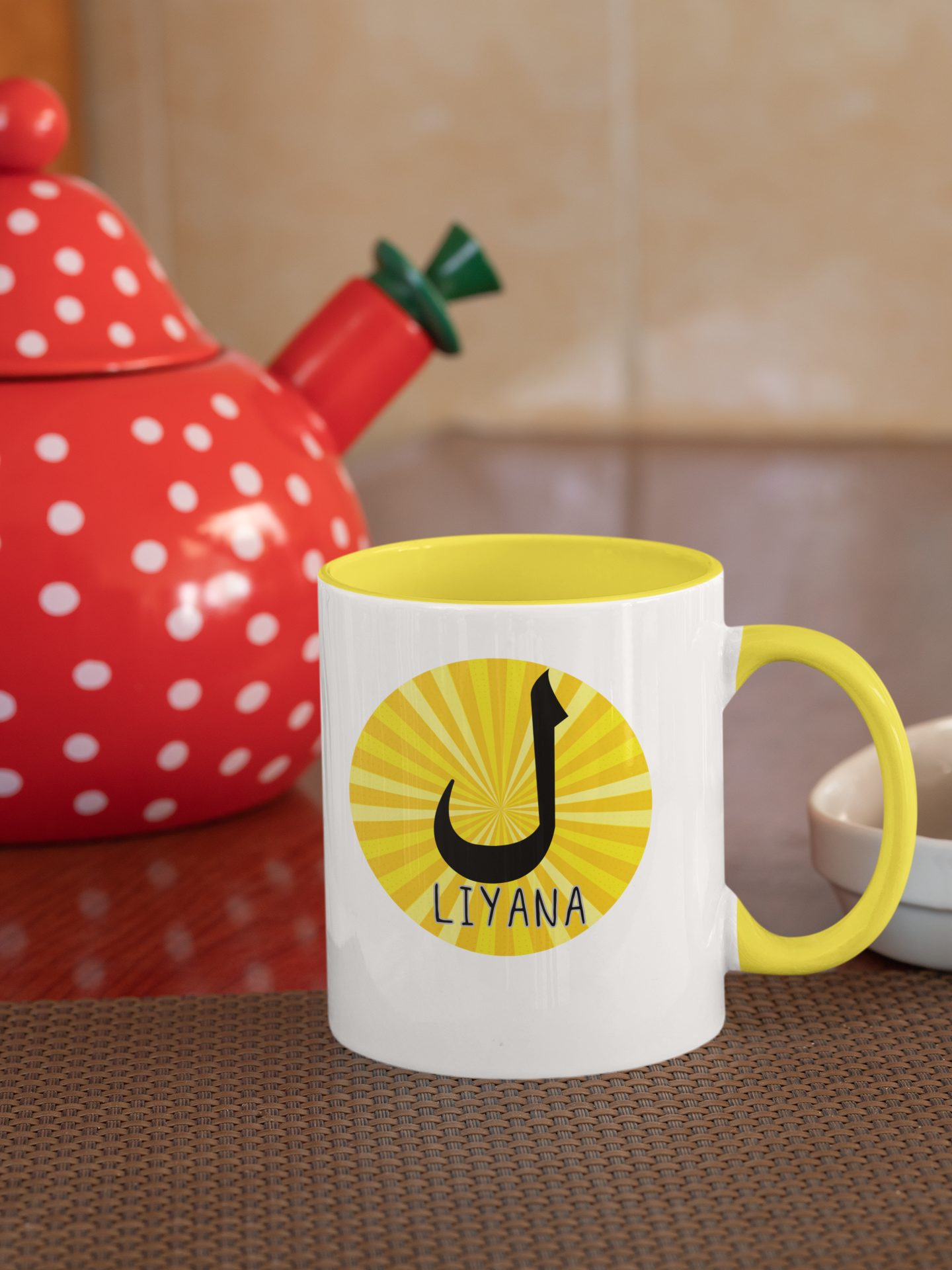 Personalised Arabic Letter Accent Coffee Mug (11 oz) - Gift Idea