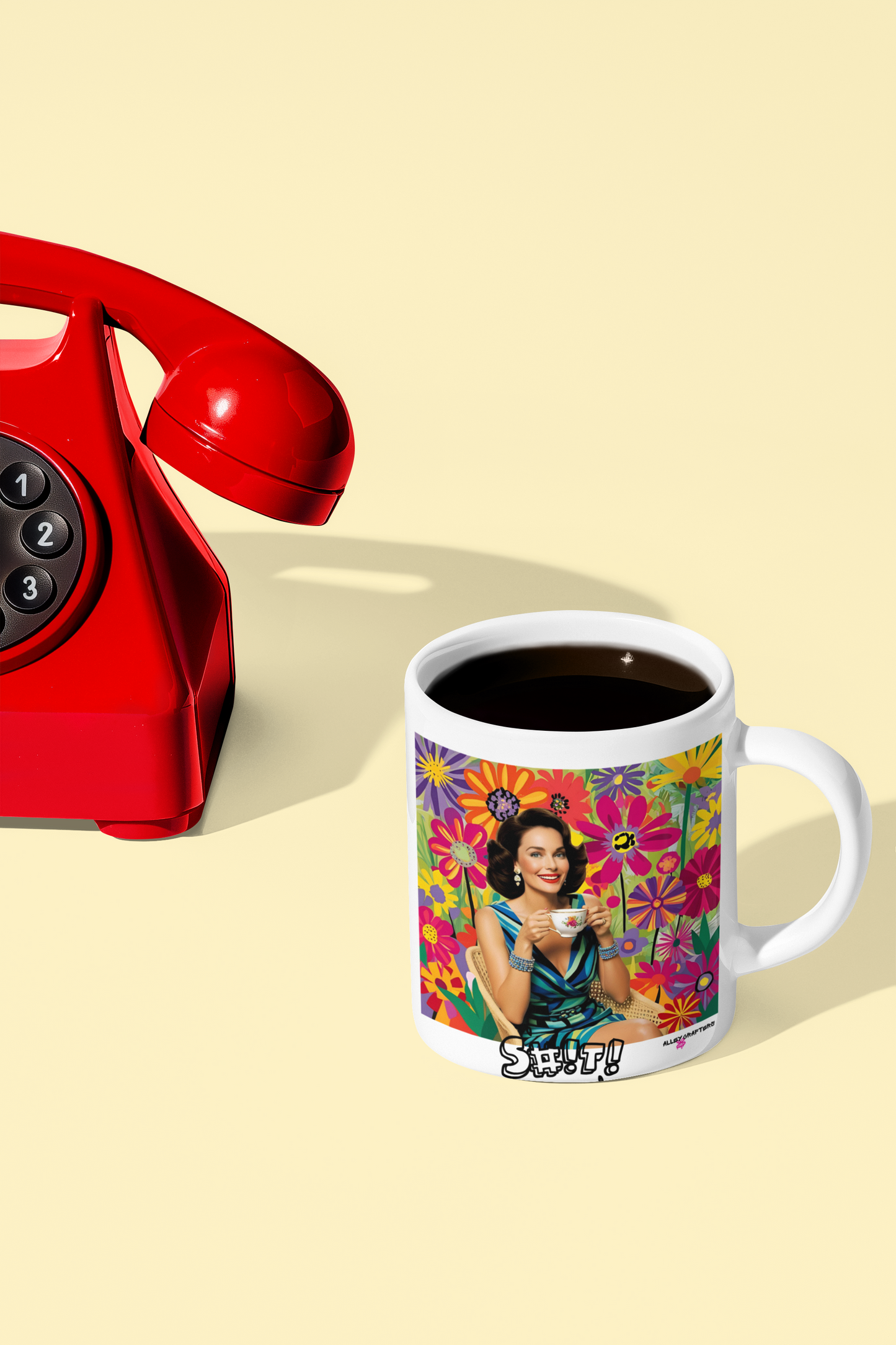 Vintage Floral Coffee Mug