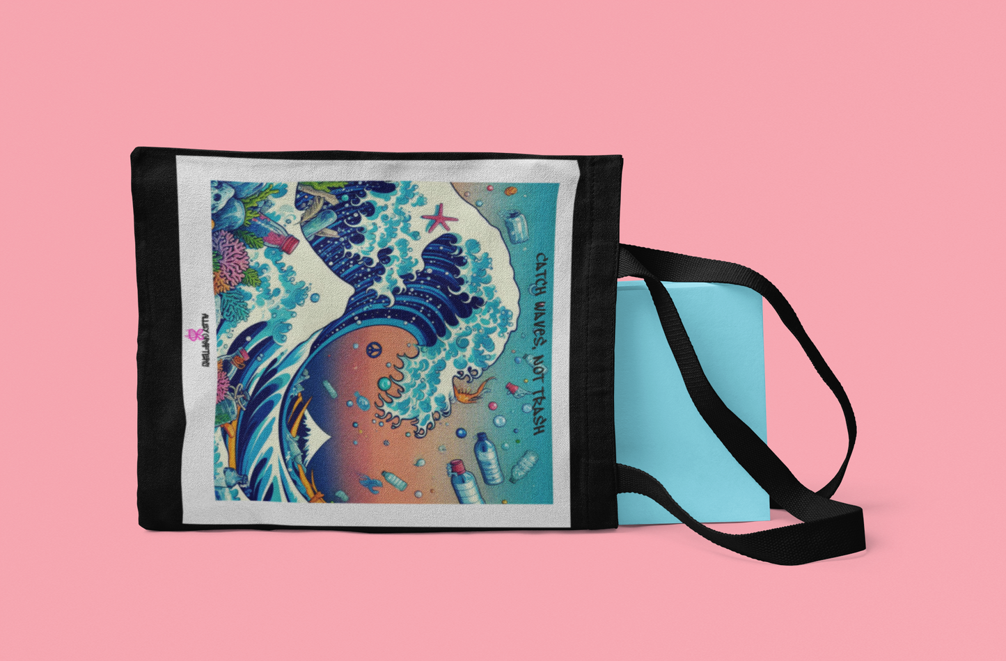 Ocean Wave Art Design, Eco-Friendly Awareness