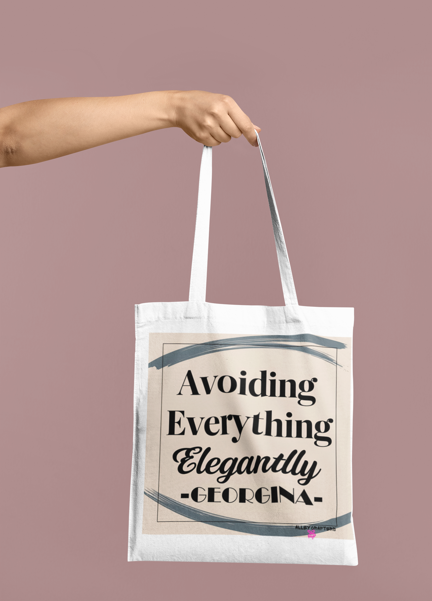 'Avoiding Everything Elegantly' Tote Bag