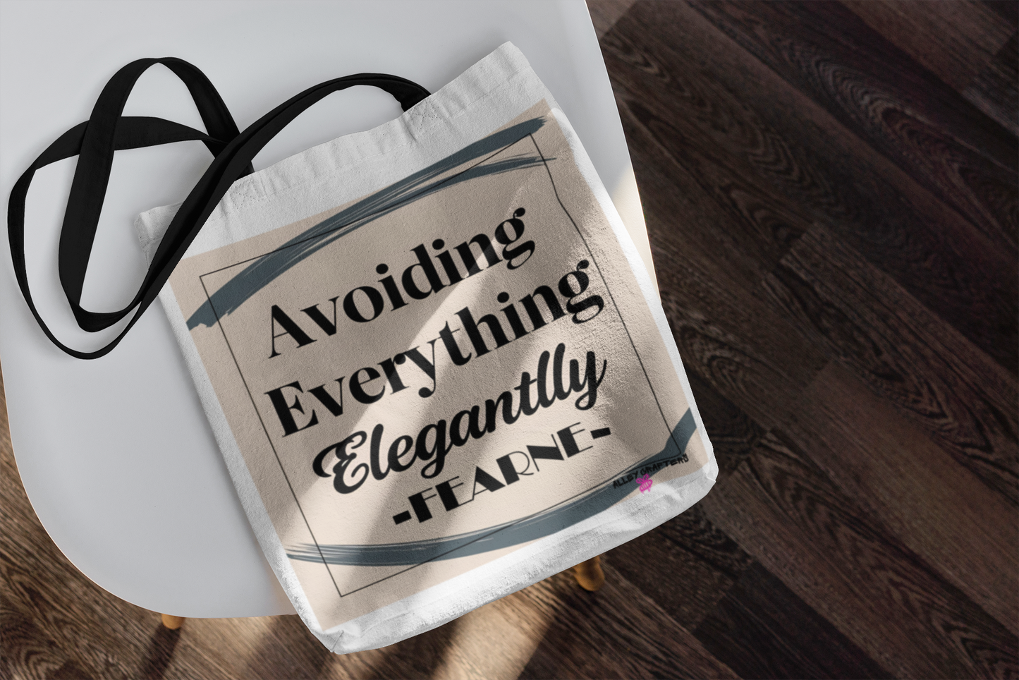 'Avoiding Everything Elegantly' Tote Bag