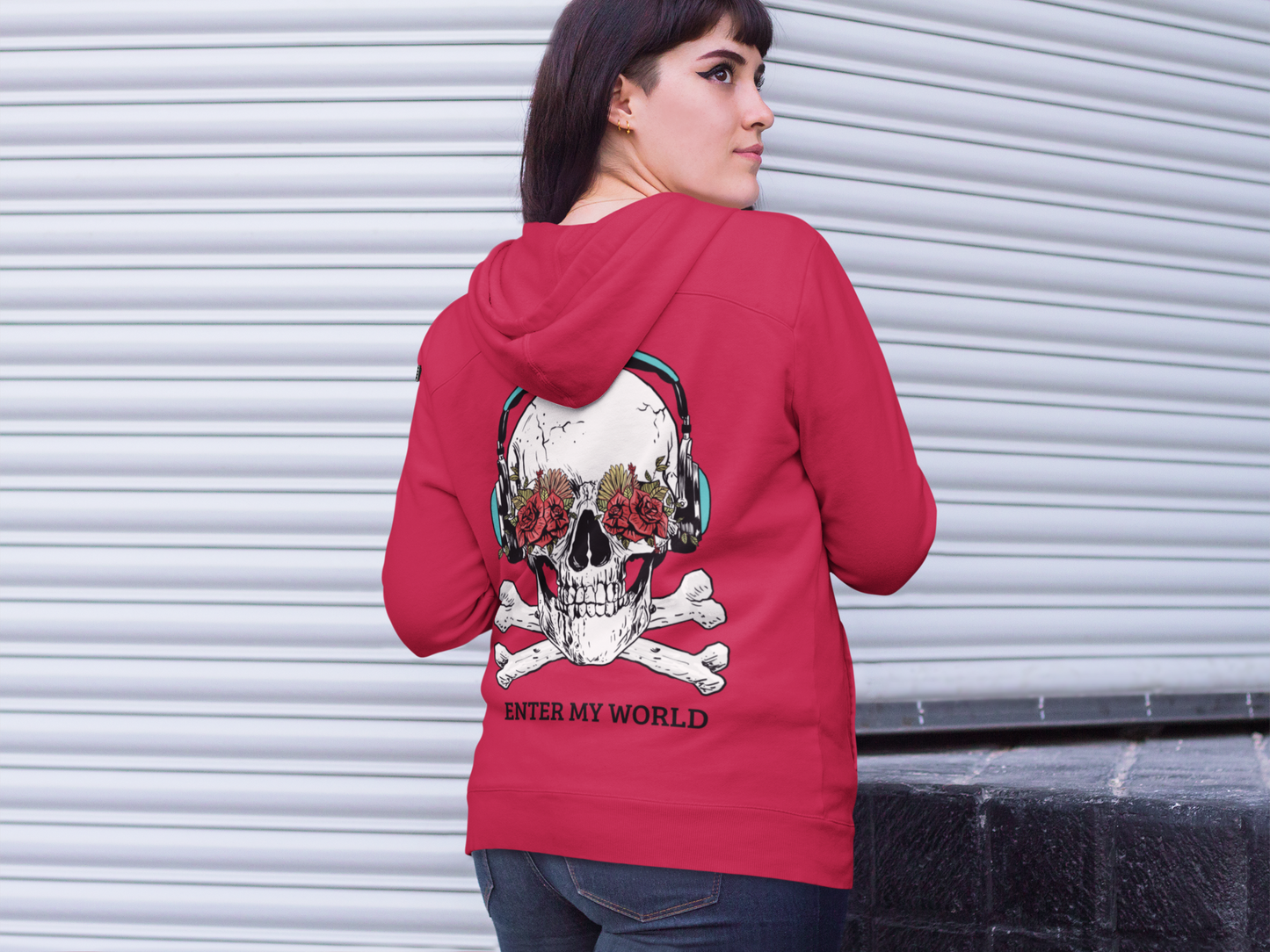 Skull Roses Hoodie Unisexx