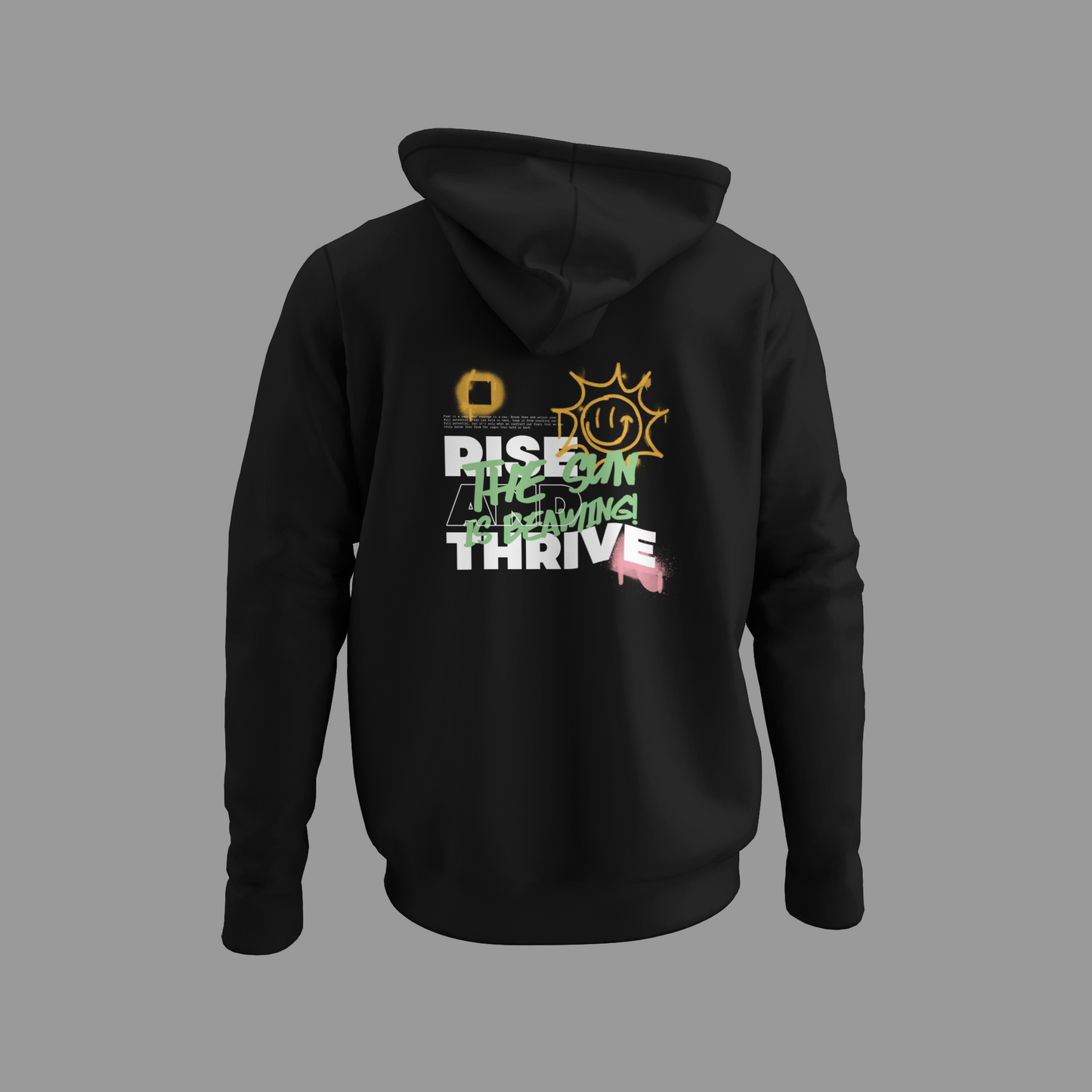 Hooded Sweatshirt - RISE & THRIVE Inspirational Design
