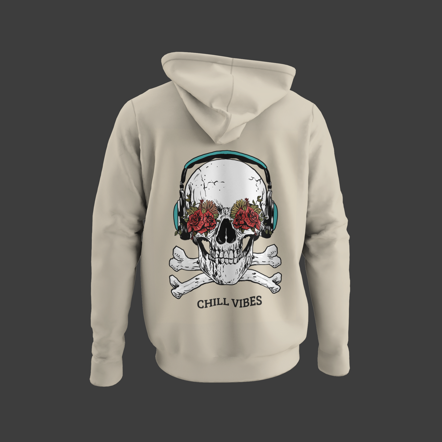 Skull Roses Hoodie Unisexx