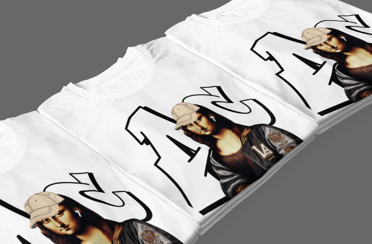 Streetwear Long Sleeve Tee featuring Mona Lisa
