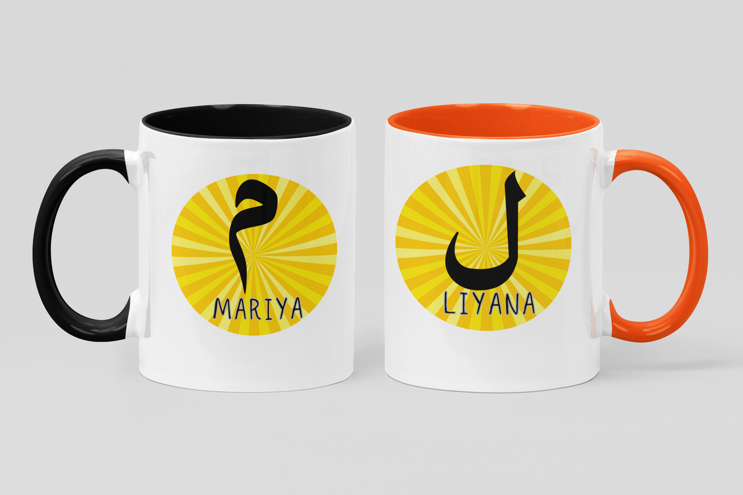 Personalised Arabic Letter Accent Coffee Mug (11 oz) - Gift Idea