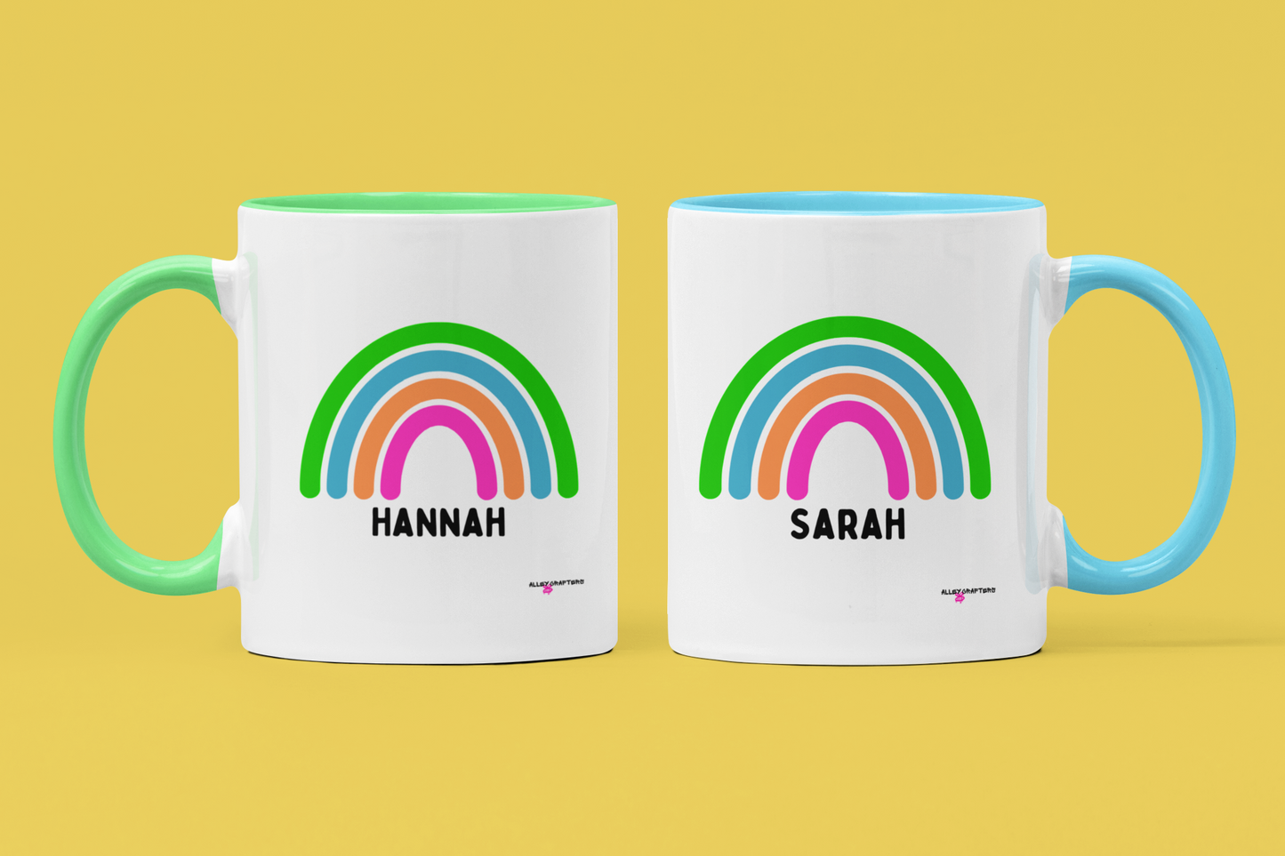 Personalised Rainbow Mug