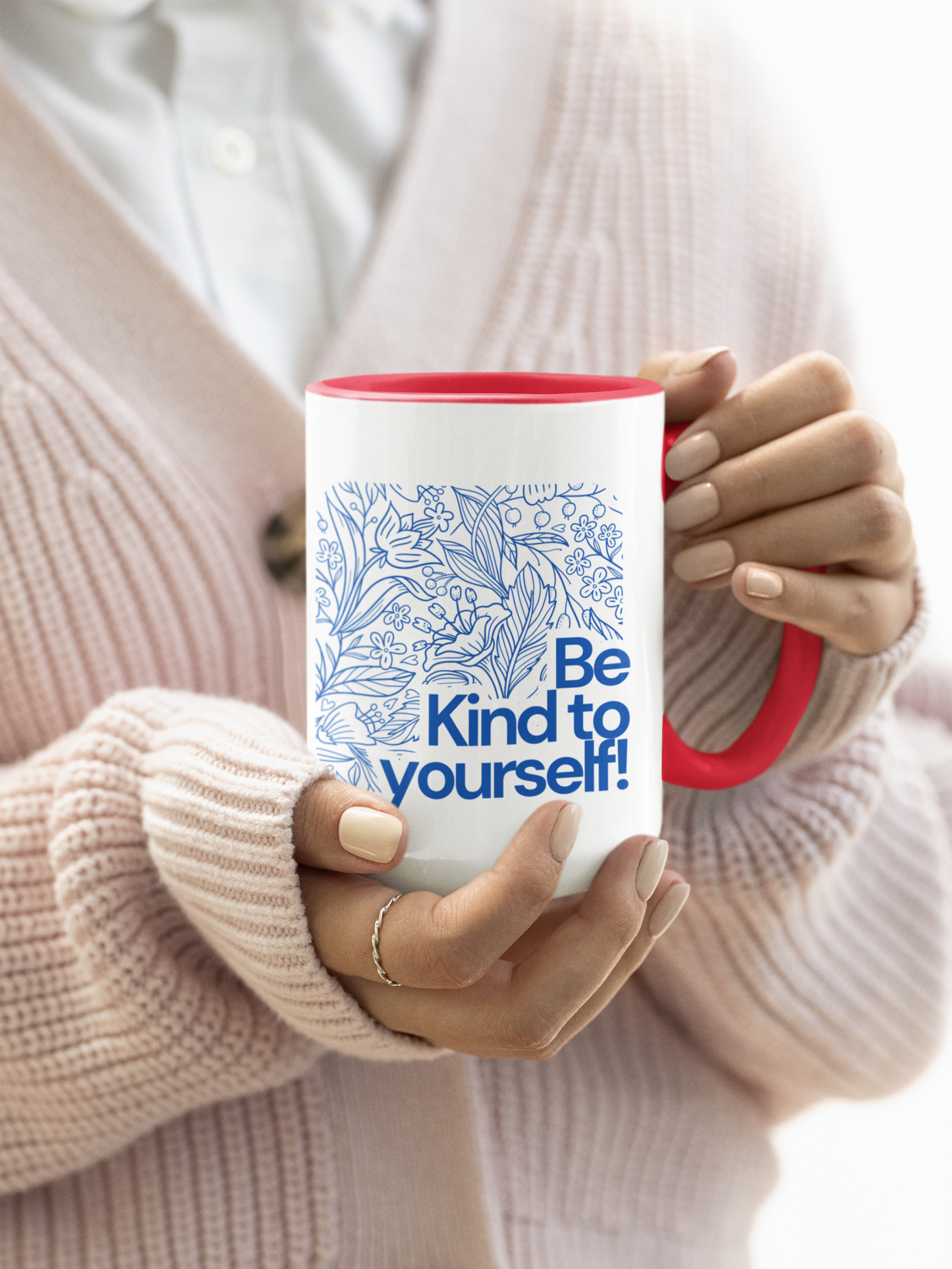 Mug - Accent Coffee Mug (11 oz) - Be Kind to Yourself