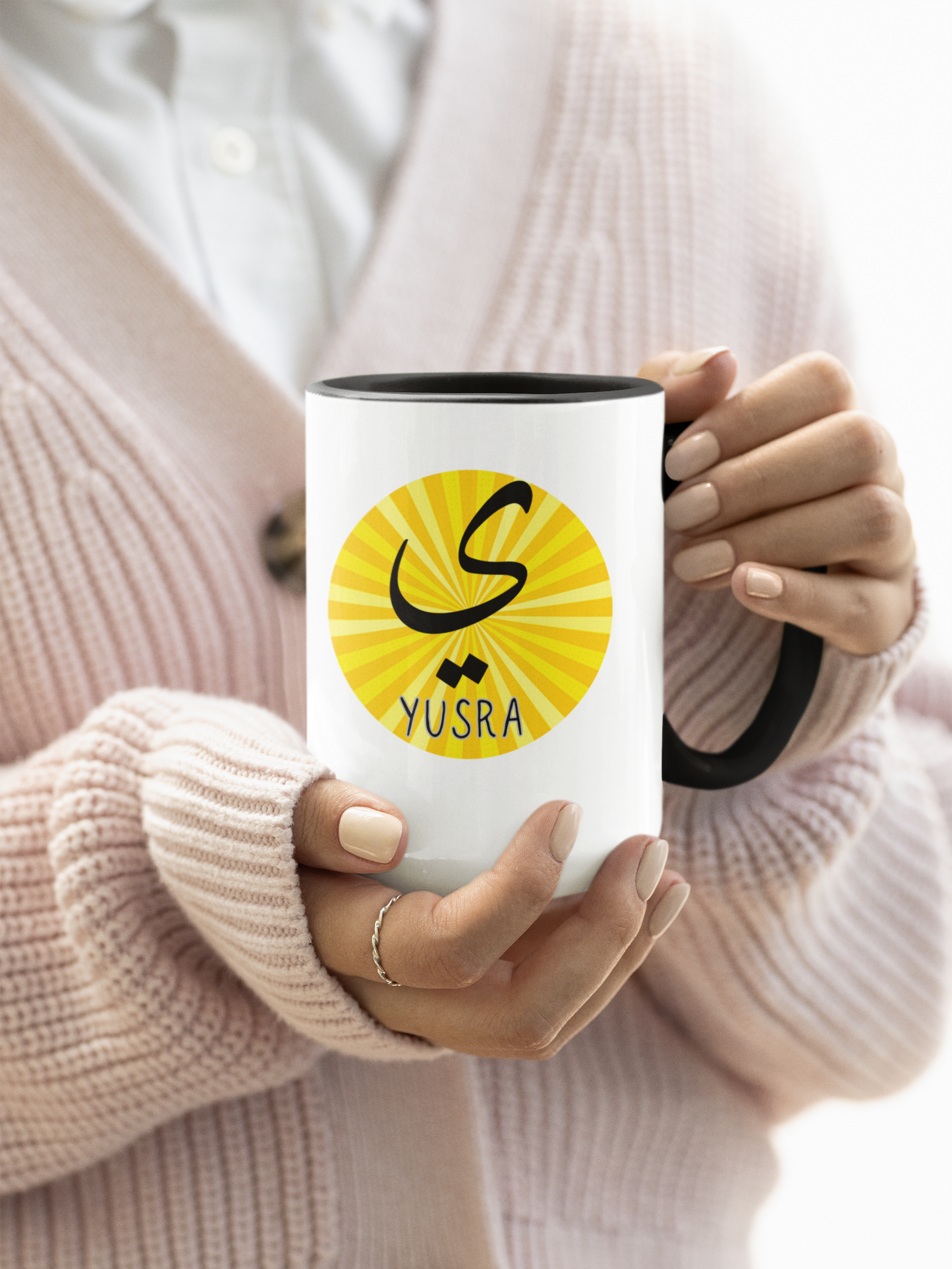 Personalised Arabic Letter Accent Coffee Mug (11 oz) - Gift Idea
