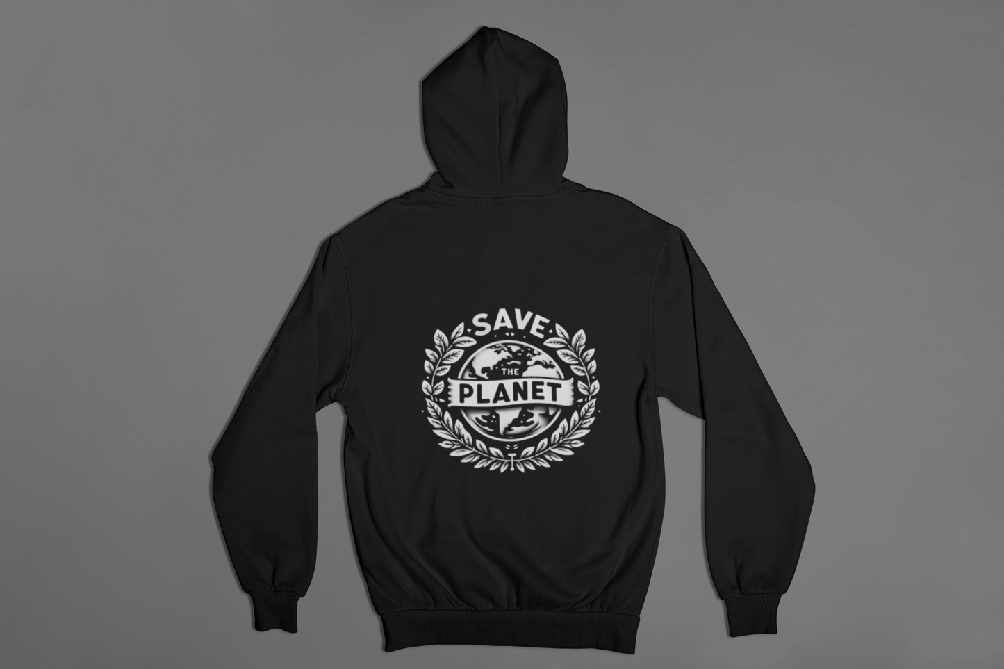 Hooded Sweatshirt - Save the Planet Eco-Friendly Design
