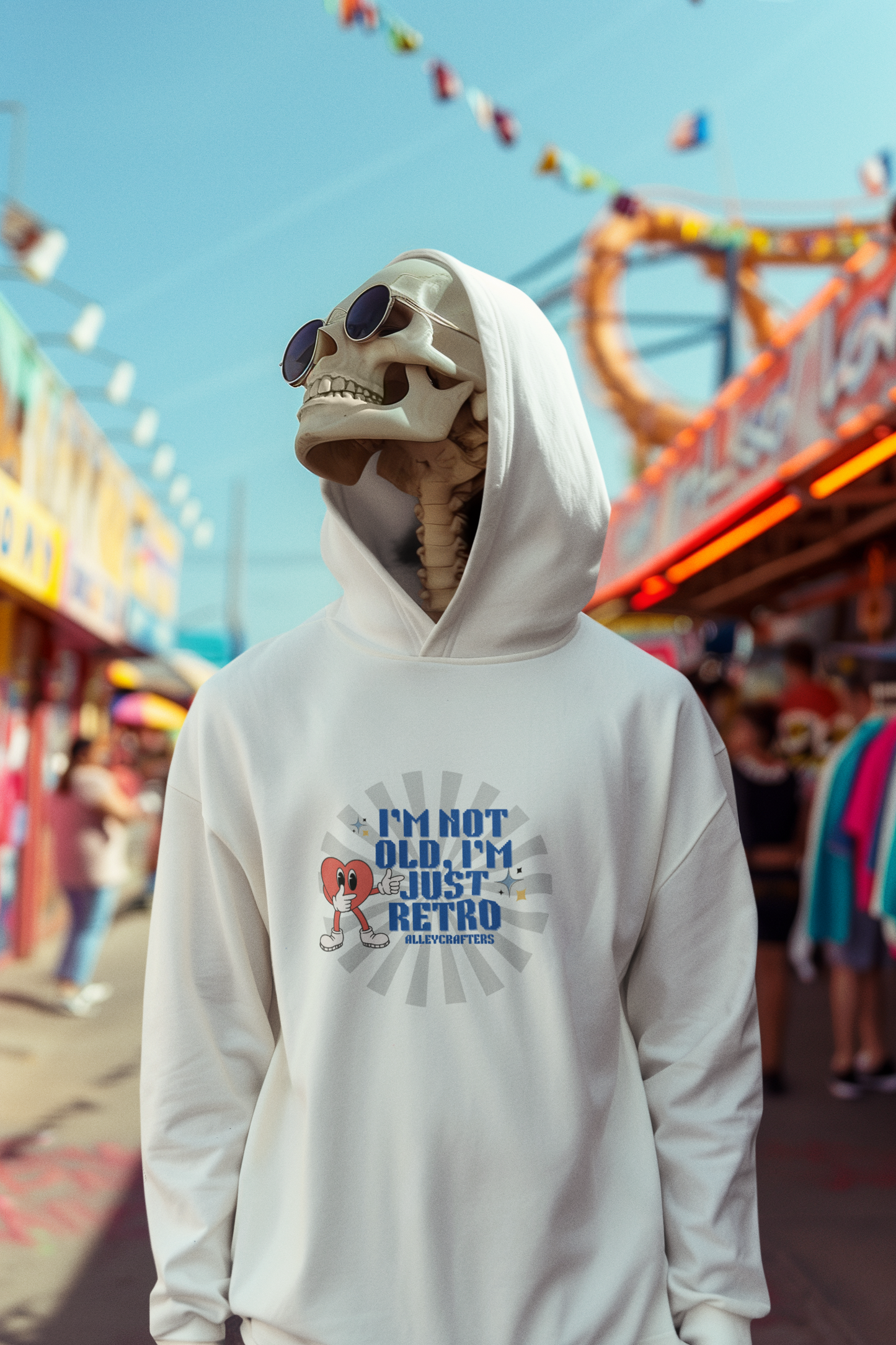 Retro Hoodie - I'm not old, I'm just retro
