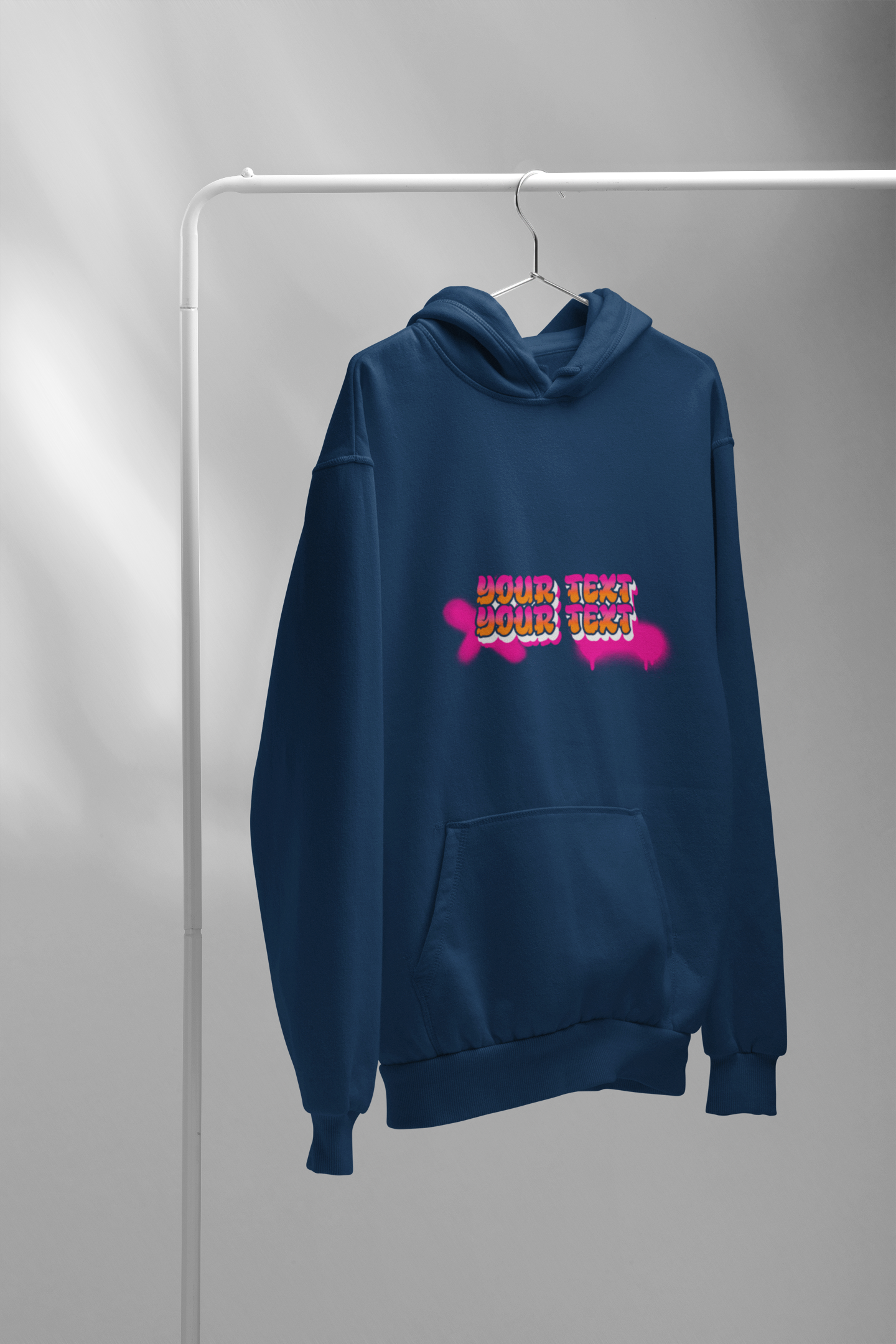 Personalised Text Hoodie - Unisex Sweatshirt