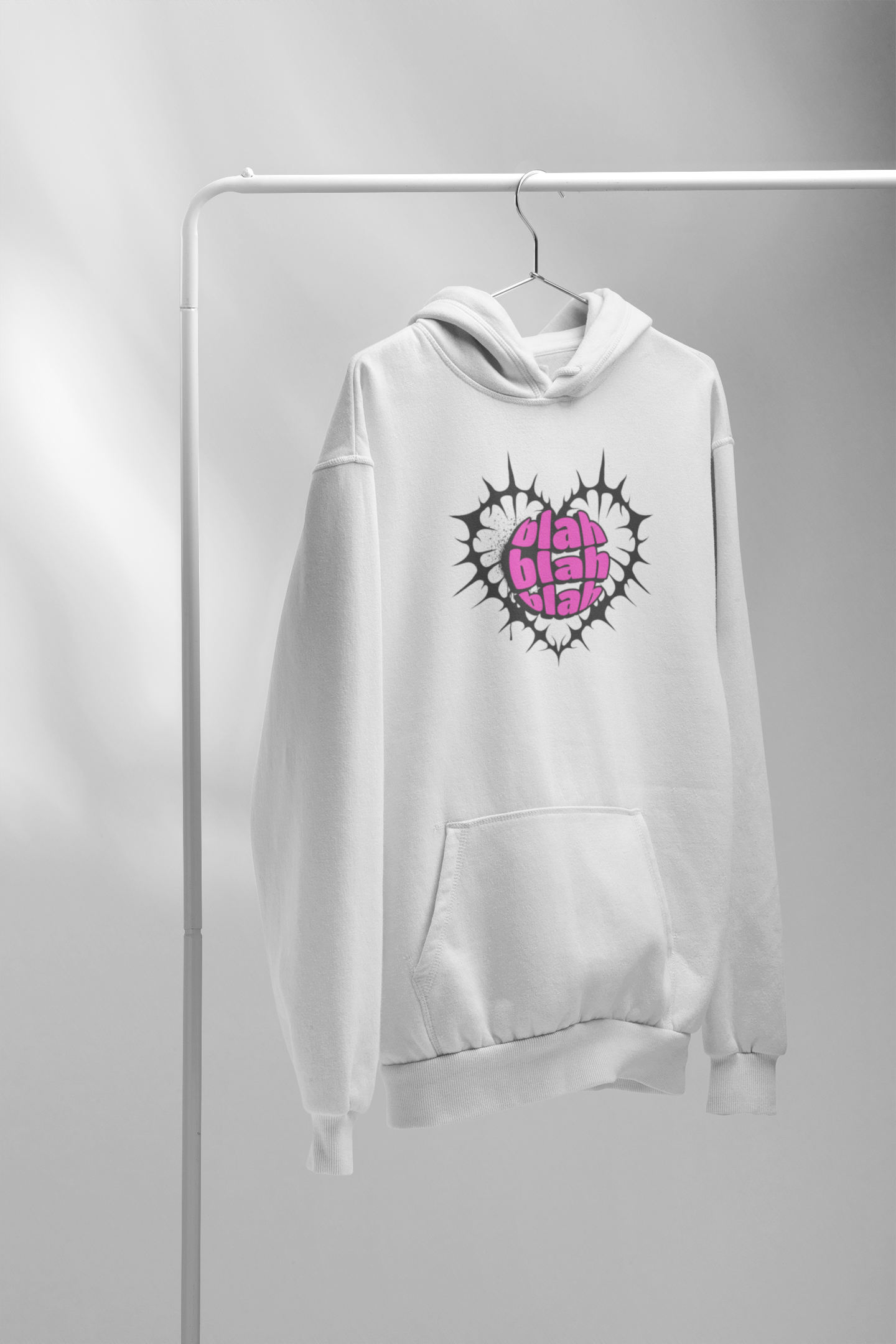Unisex Hooded Sweatshirt - blah blah blah Design