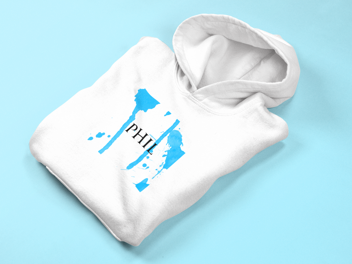 Personalised Kids Hoodie with Splash Design – Custom Name Gift for Children