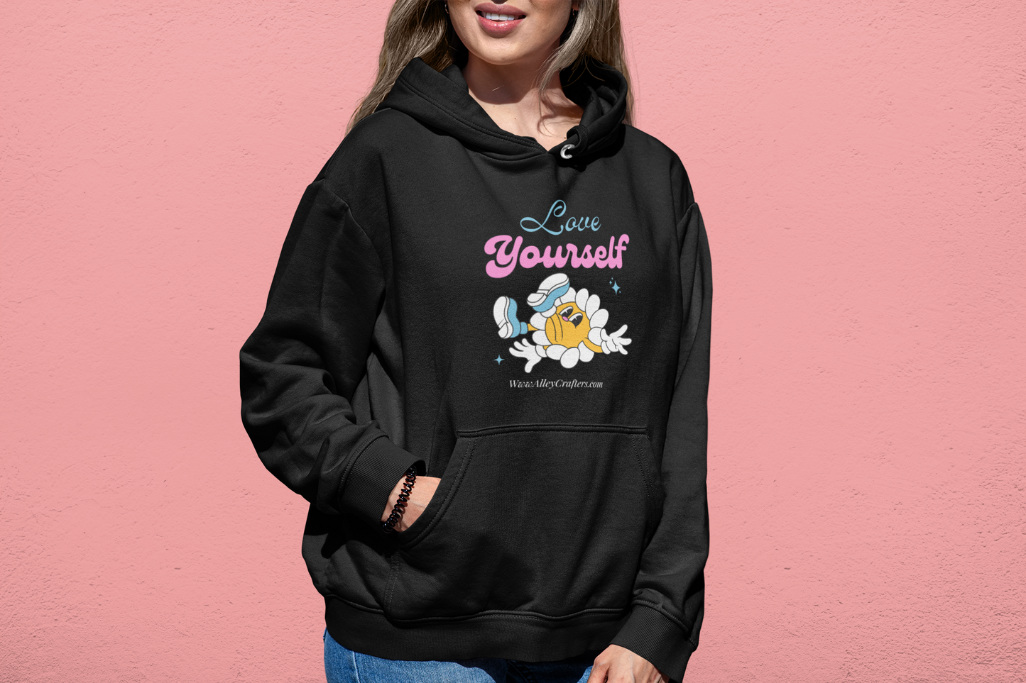 Hooded Sweatshirt - love yourself
