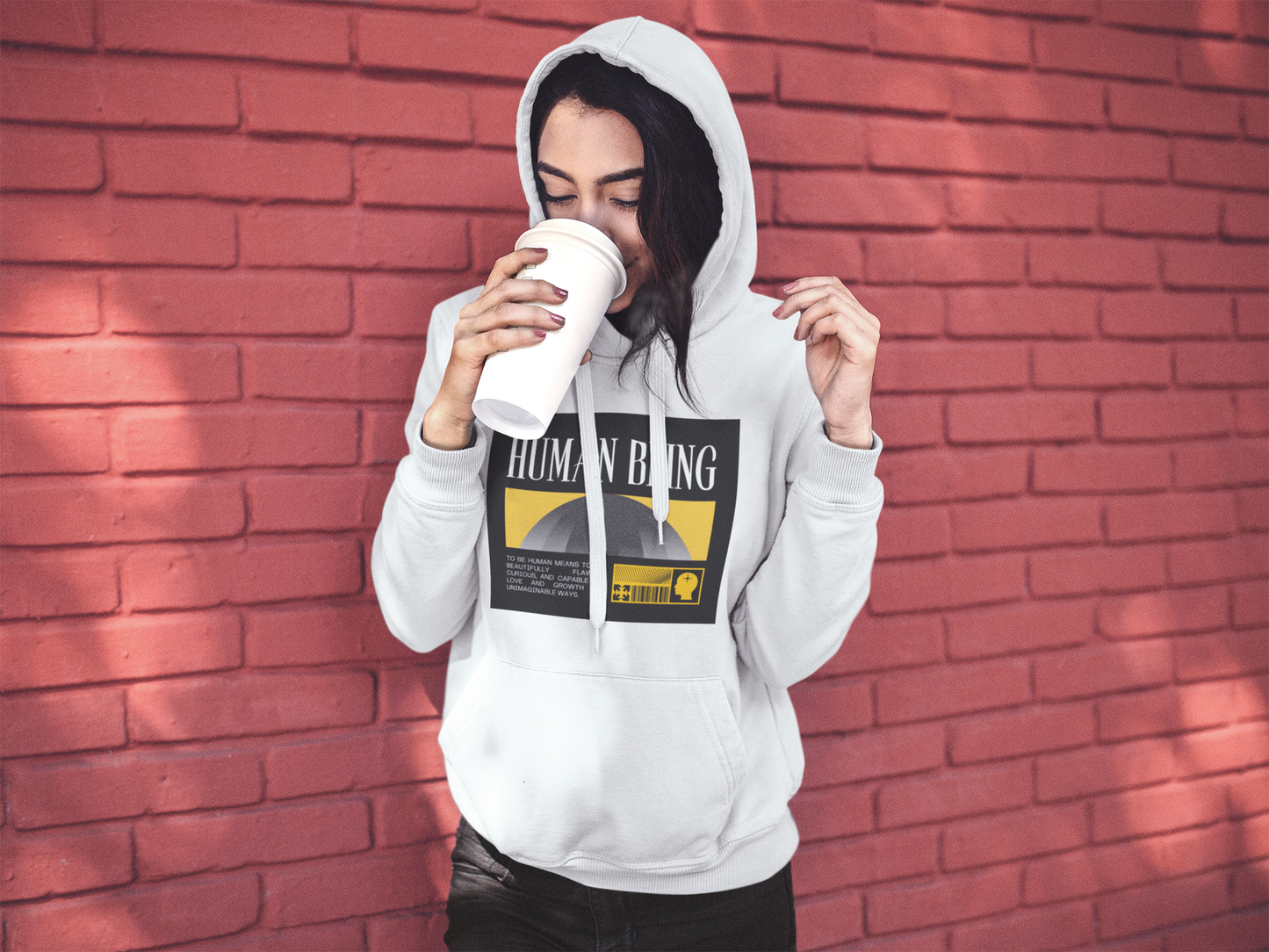 Human Being Hooded Sweatshirt