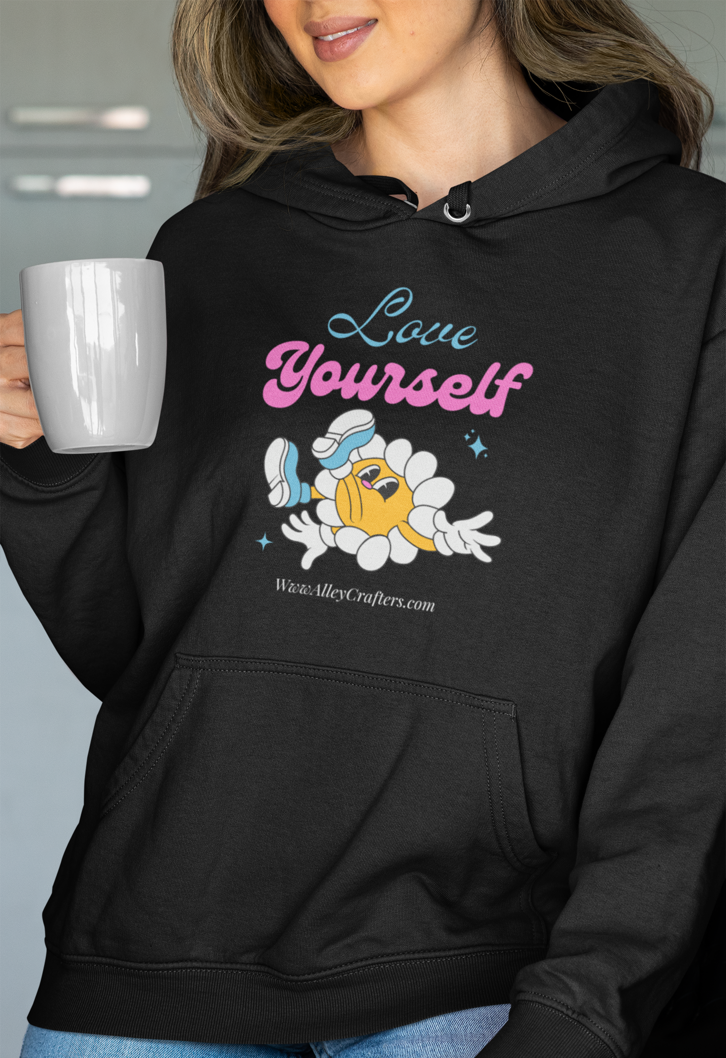Hooded Sweatshirt - love yourself