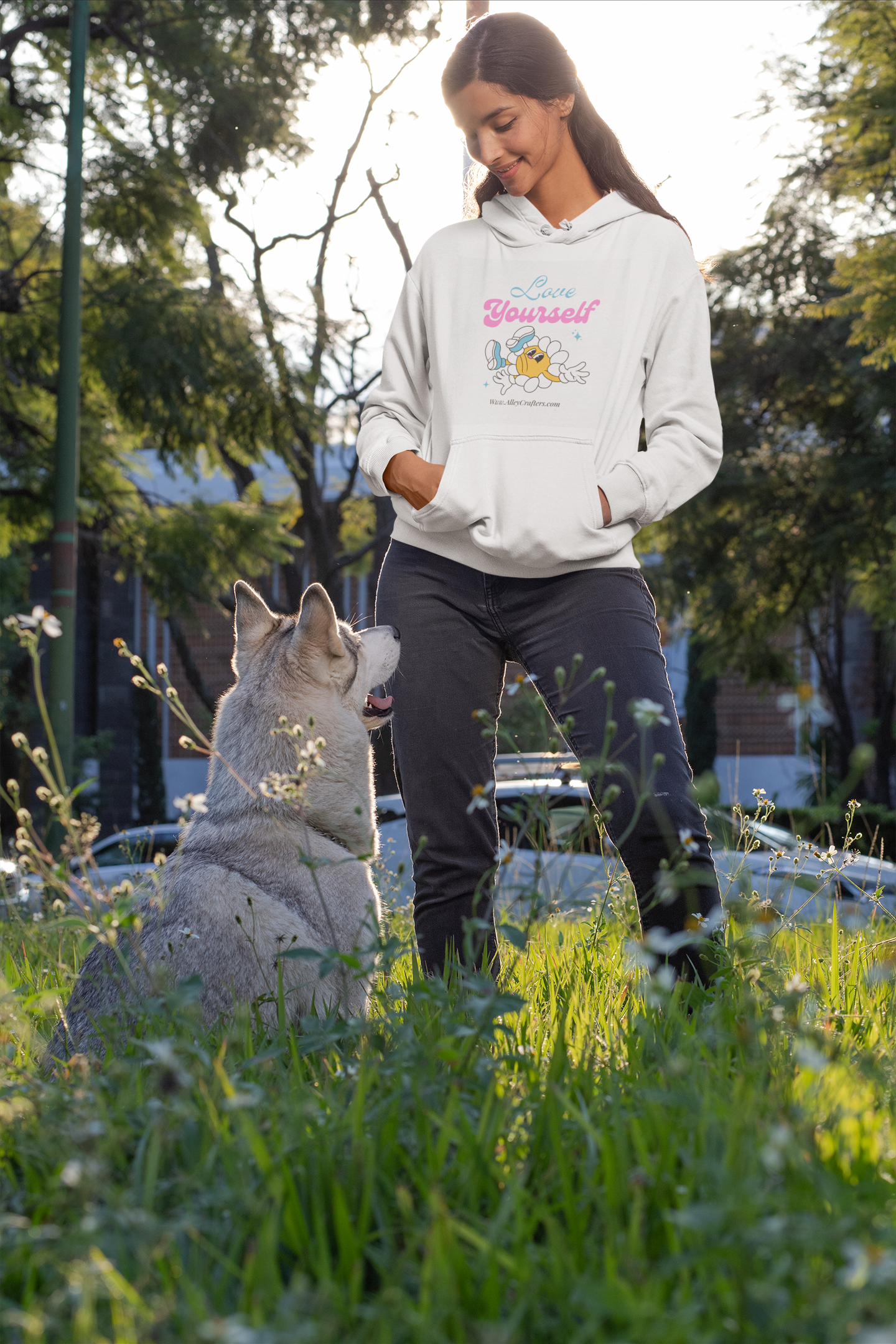 Hooded Sweatshirt - love yourself