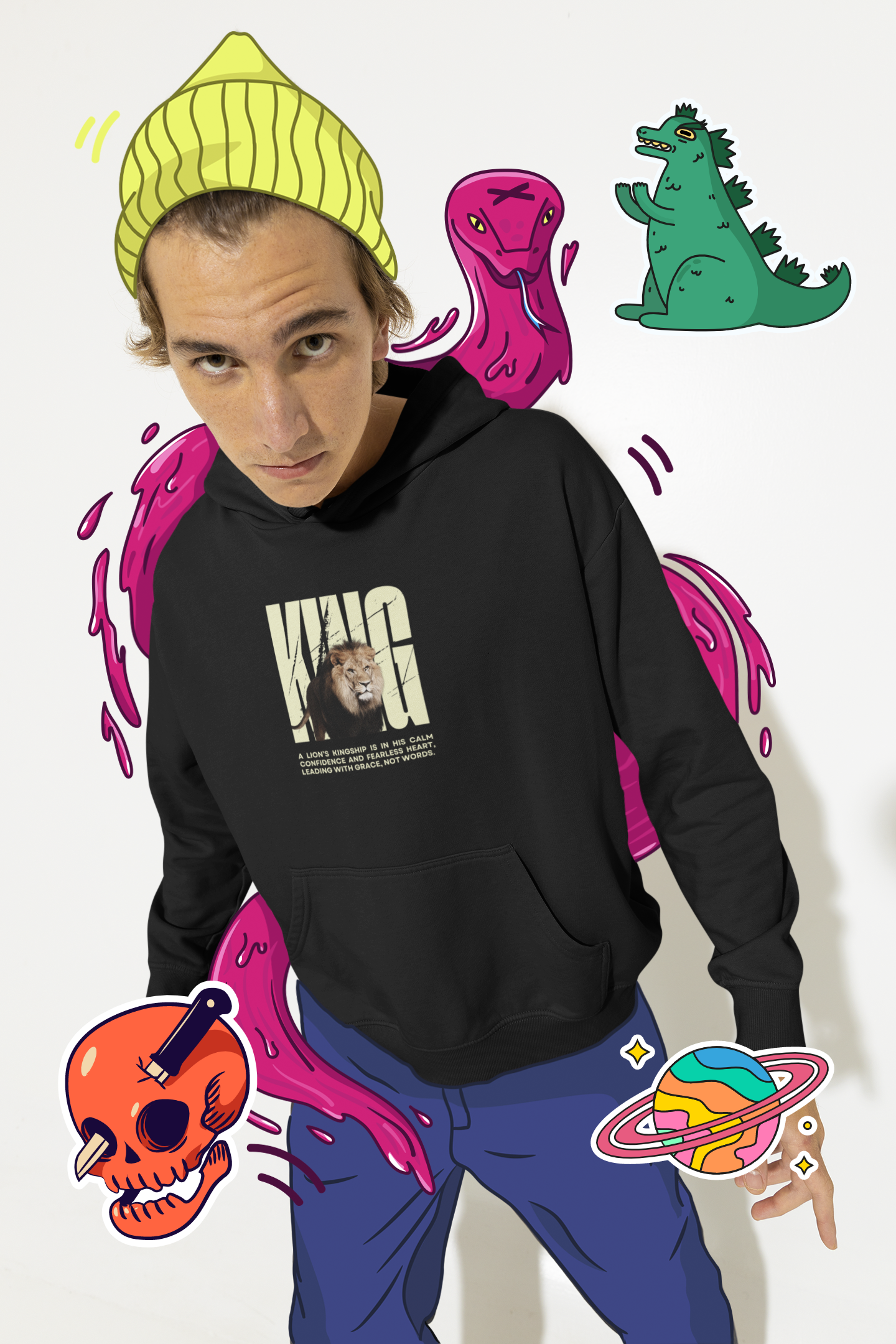 Lion Hoodie Sweatshirt - Unisex