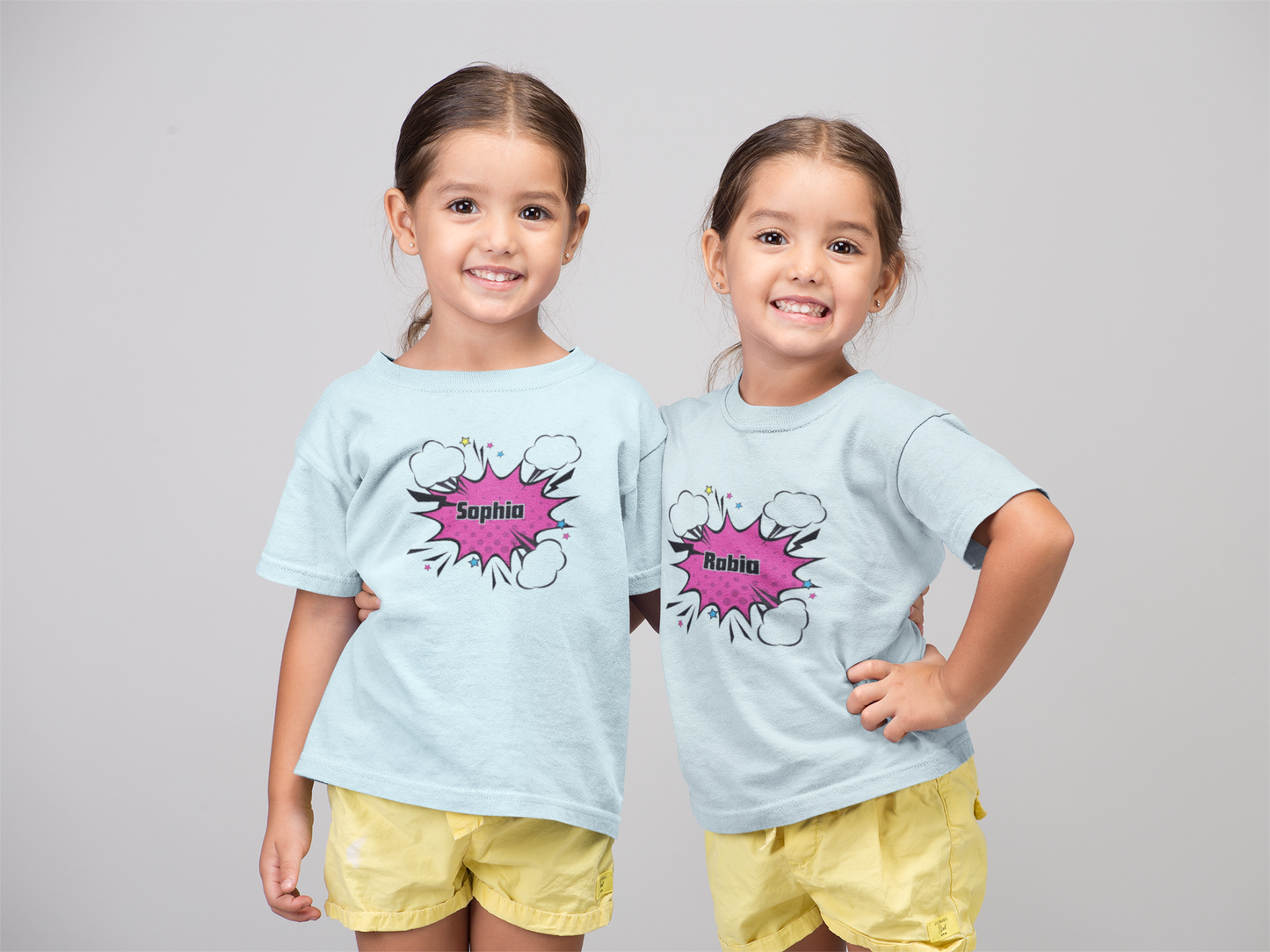Kids Tee - Pop Art Speech Bubble Personalised Name