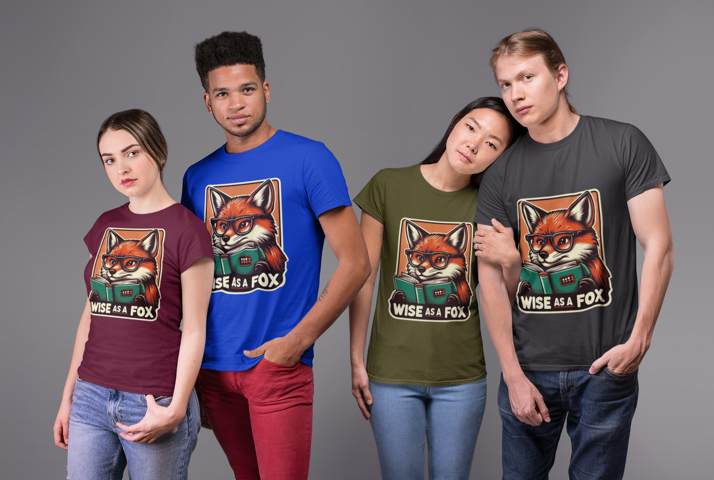 Fox Graphic Tee - Wise as a Fox Unisex Softstyle T-Shirt