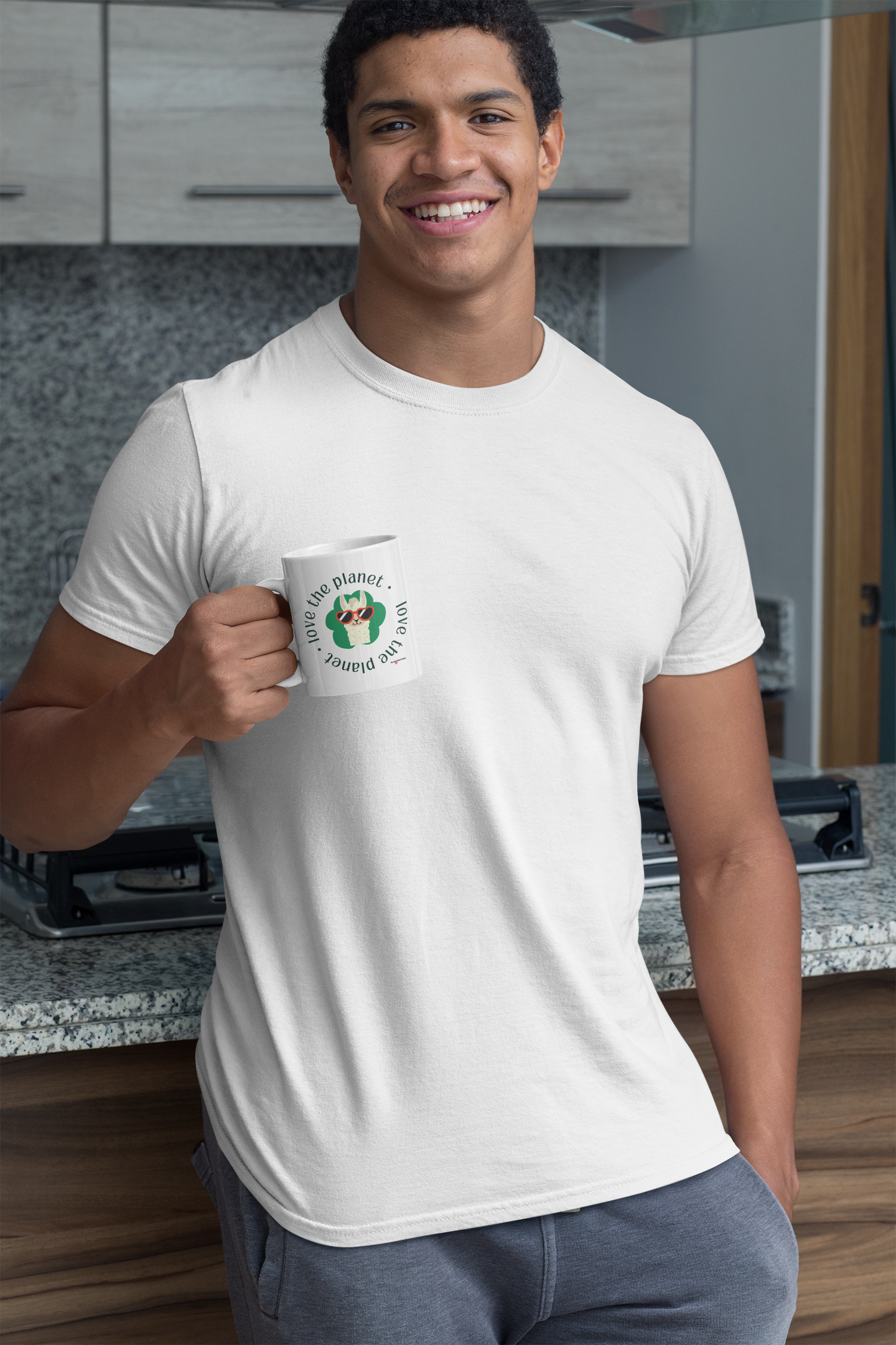 Love the Planet Llama Mug