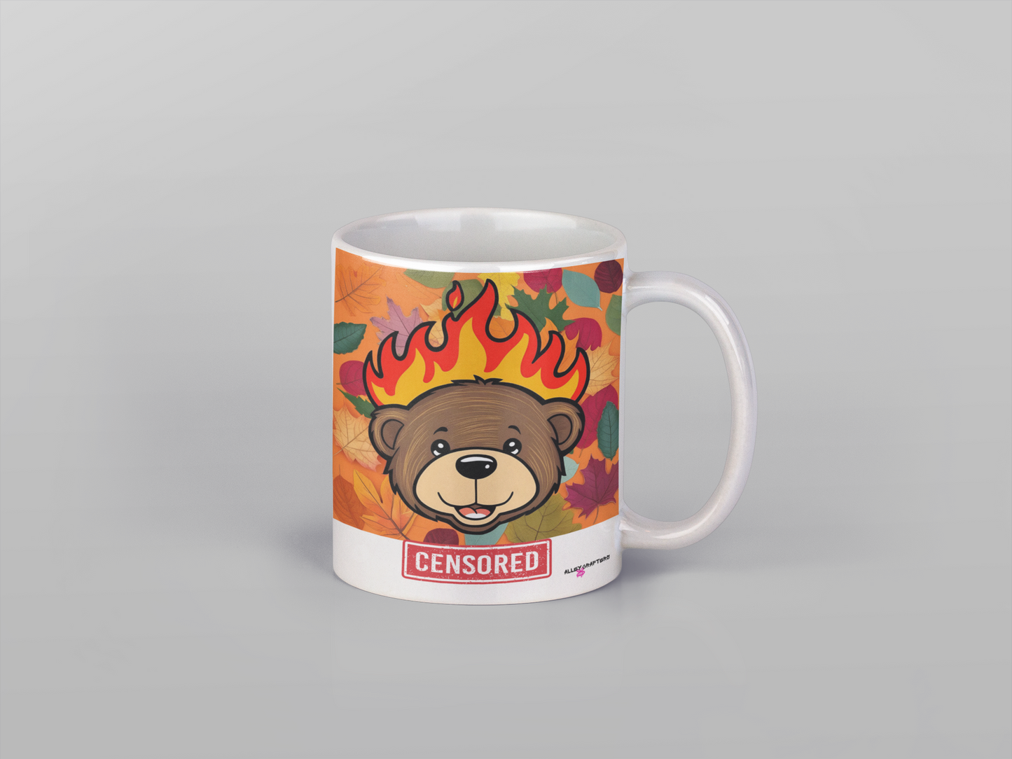Cozy Censored Bear Mug