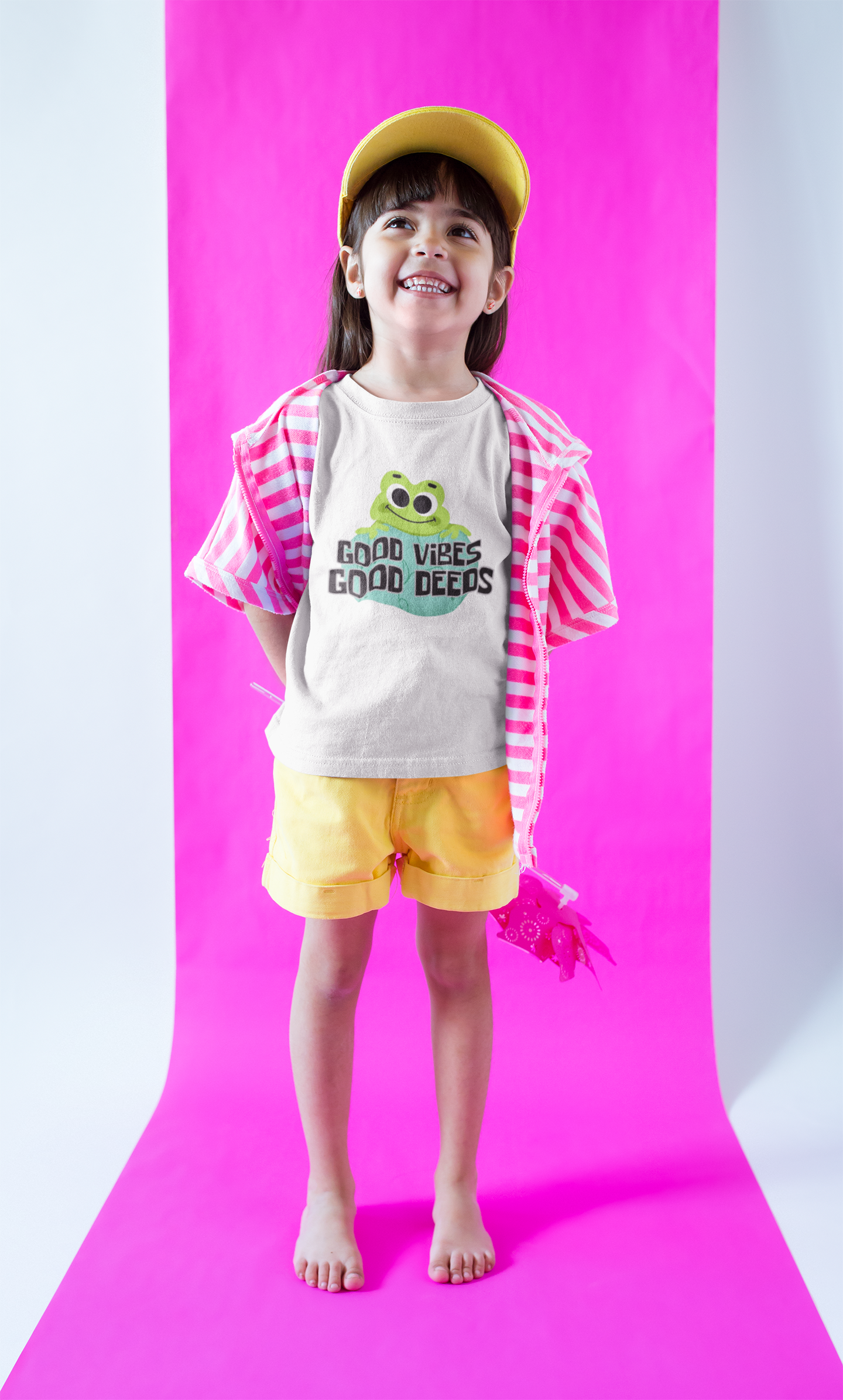 Good Vibes & Good Deeds Toddler Tee - Fun and Positive Short Sleeve Shirt