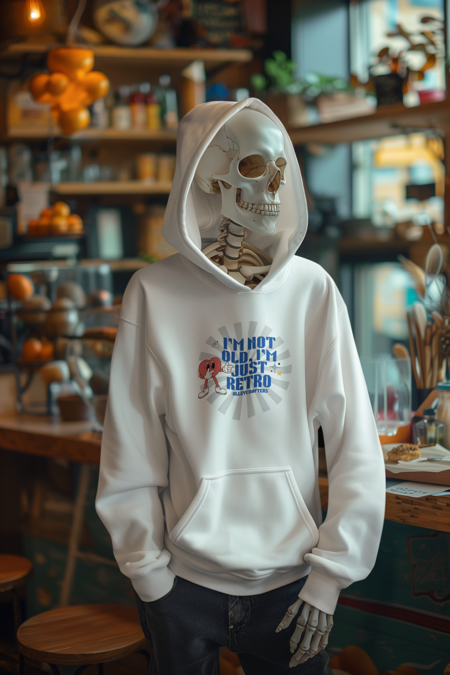 Retro Hoodie - I'm not old, I'm just retro