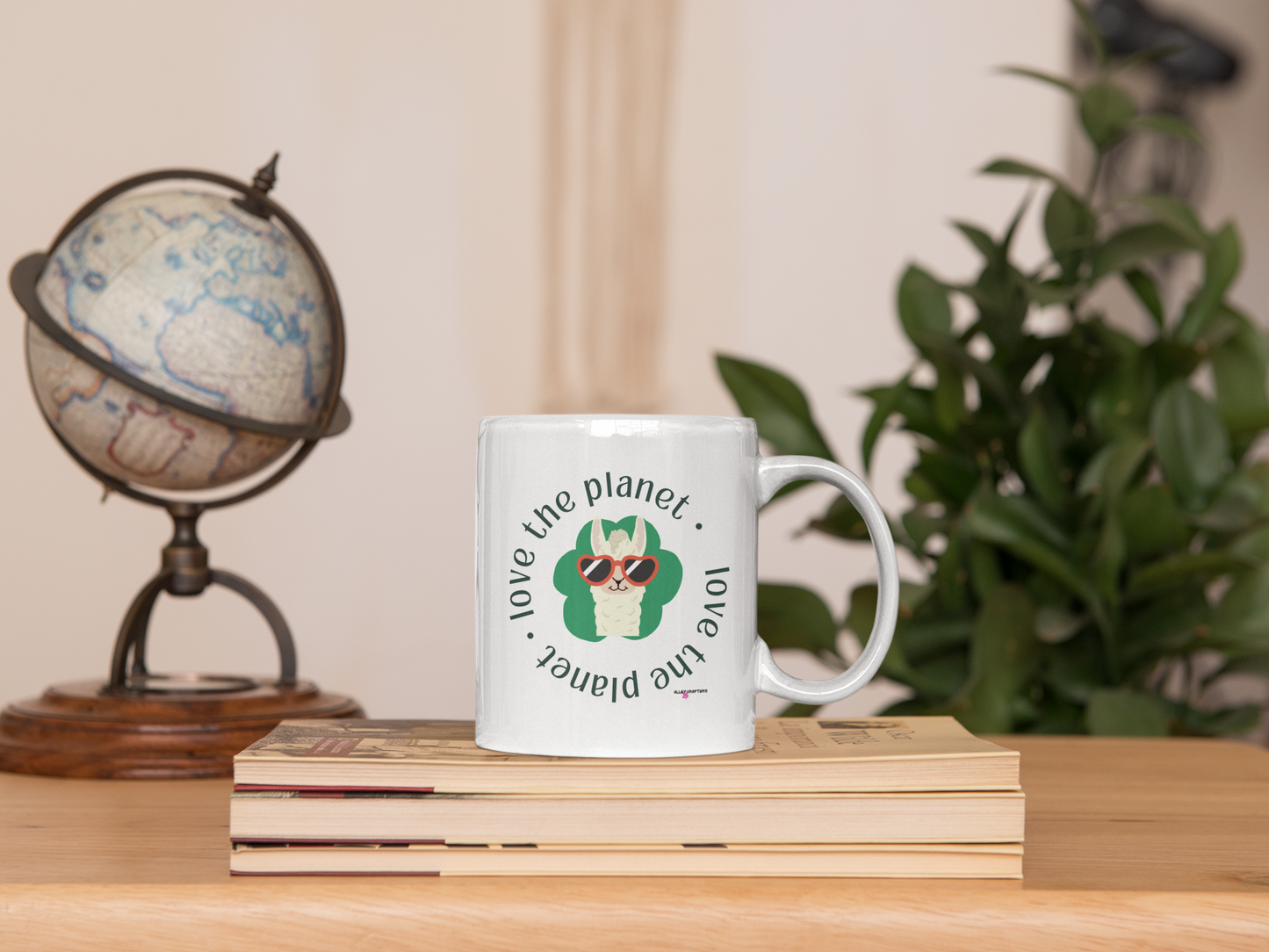 Love the Planet Llama Mug