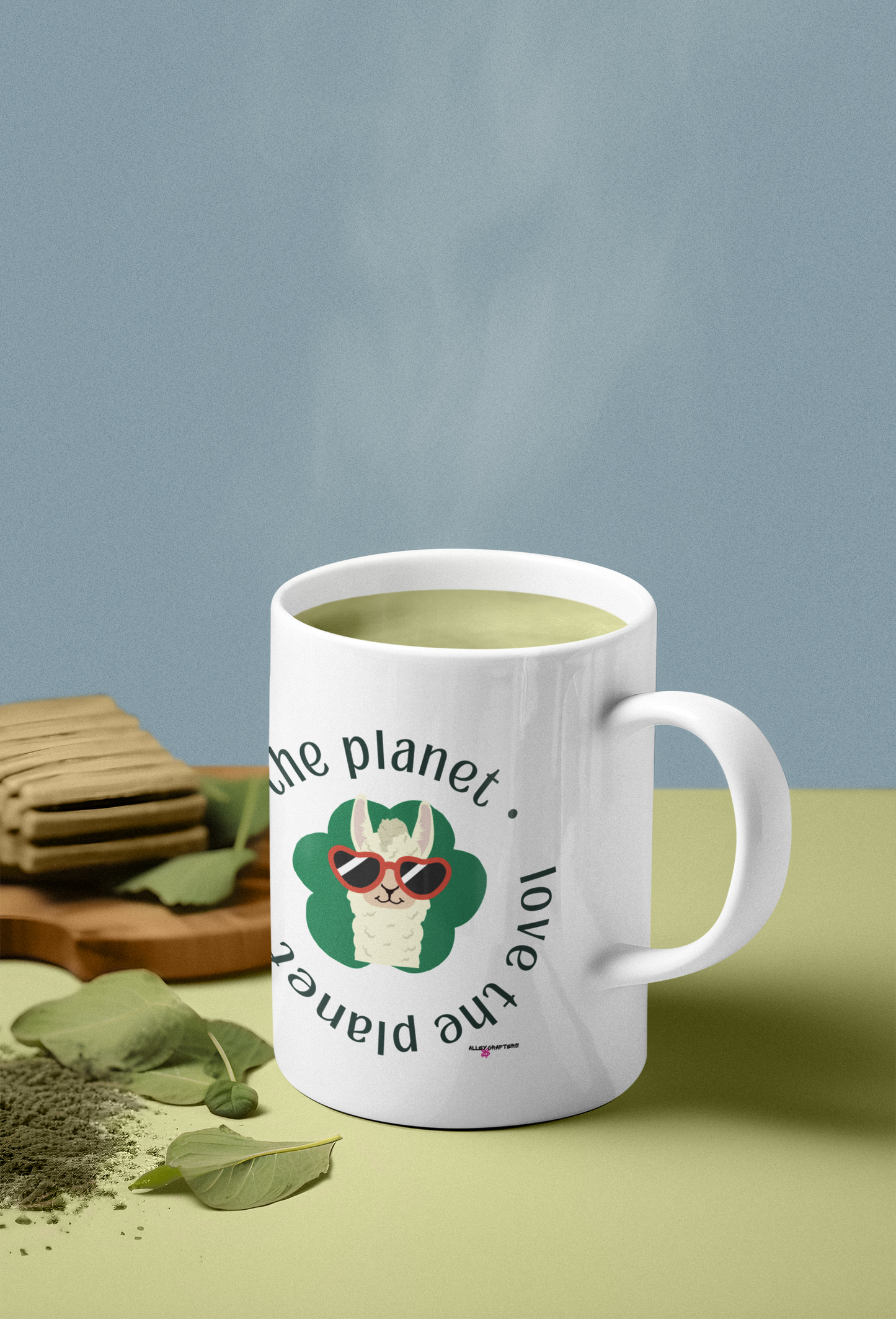 Love the Planet Llama Mug